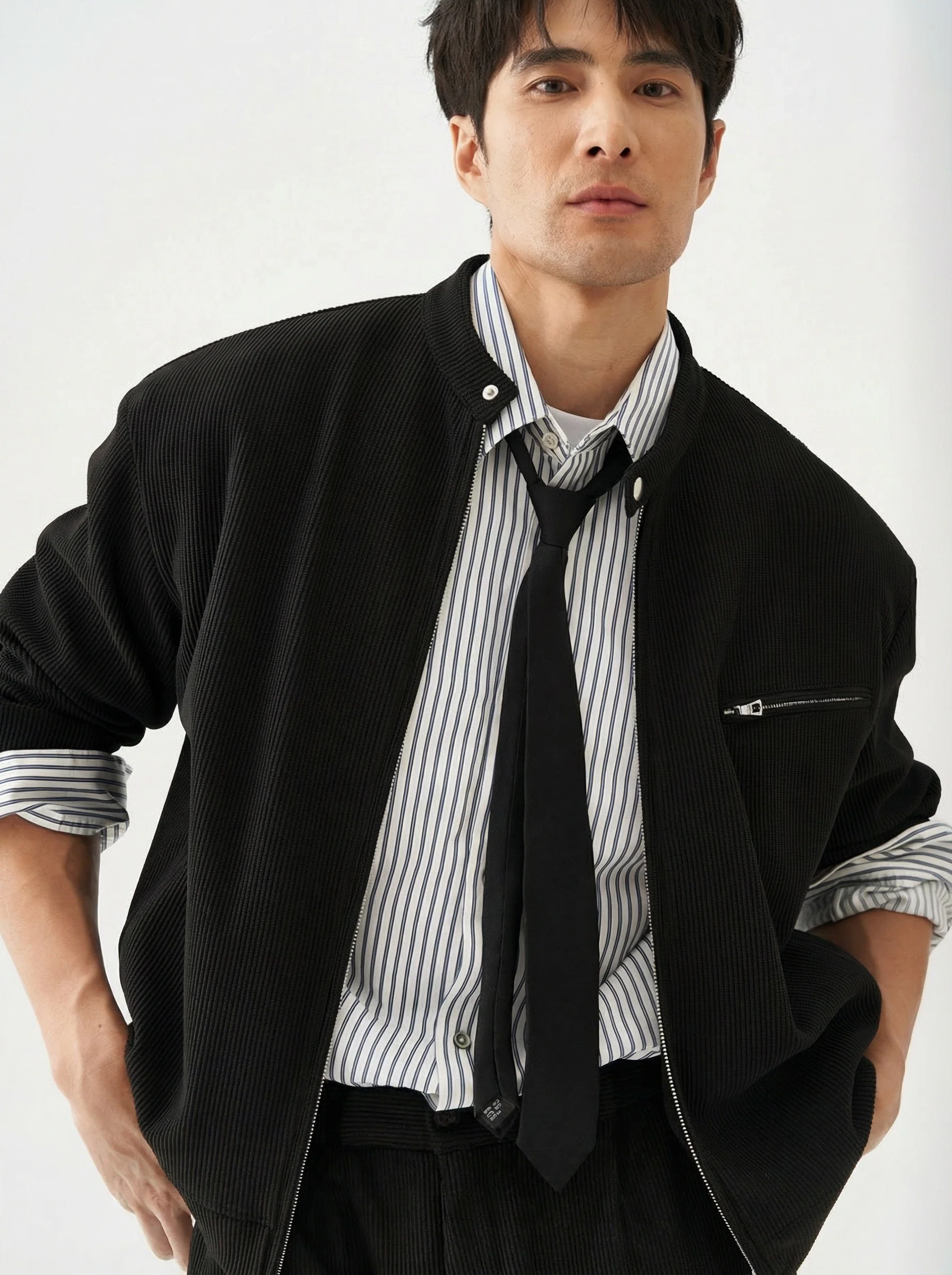Ribbed Zip Jacket - Image 3