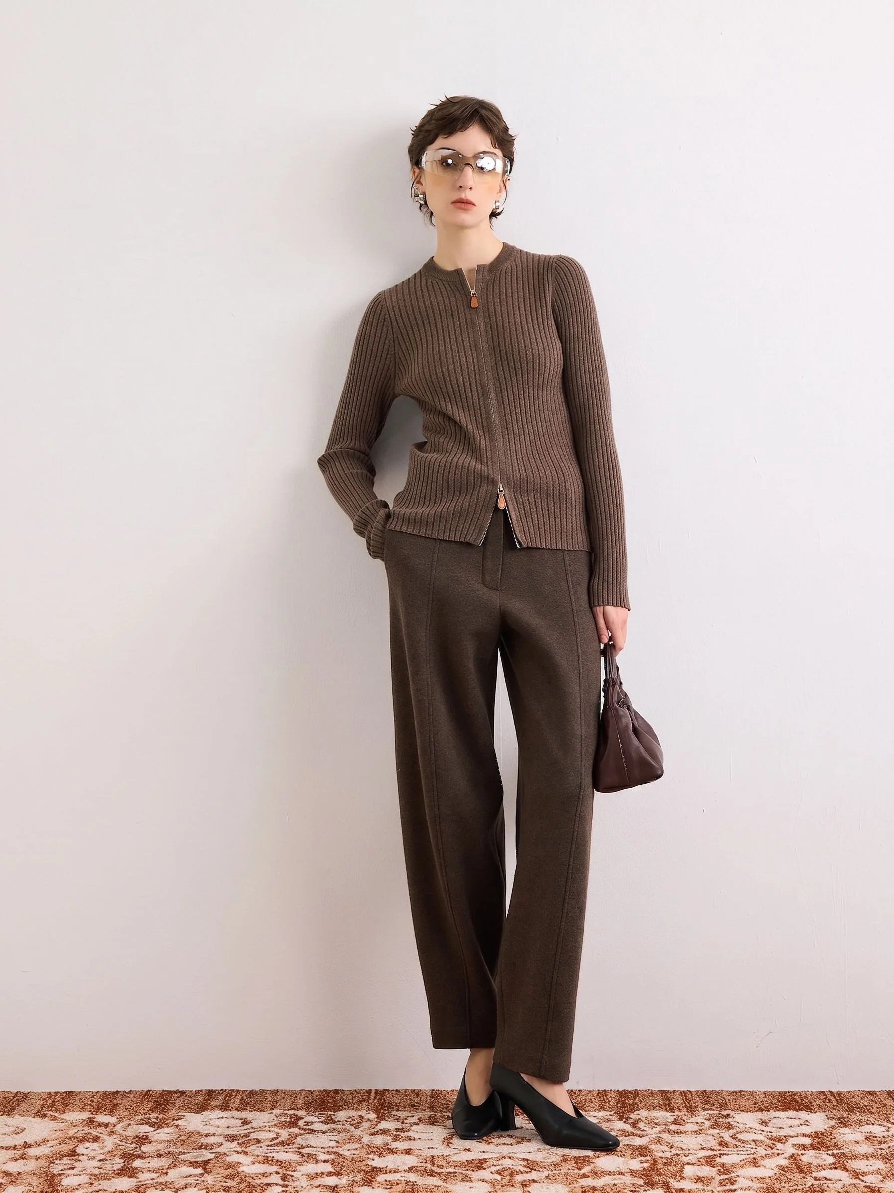 Ribbed Zip Knit Set - Image 4