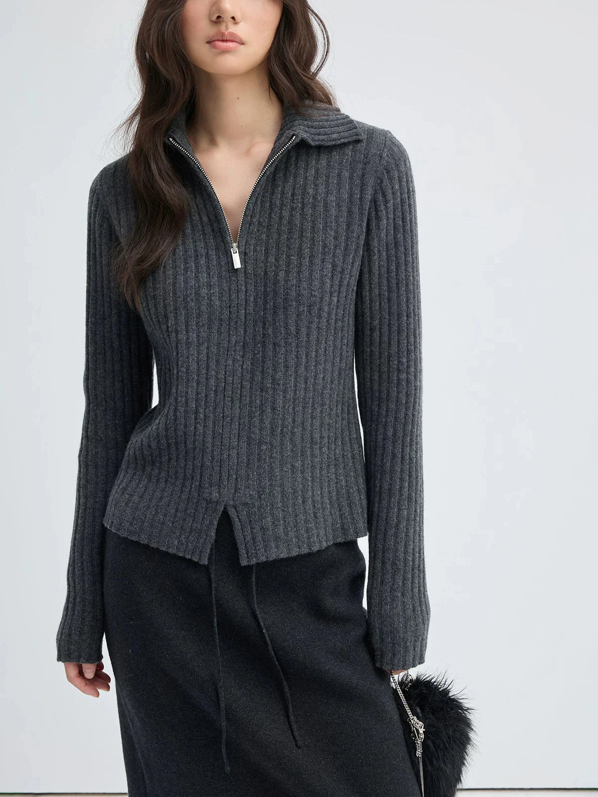 Ribbed Zip Polo - Image 5