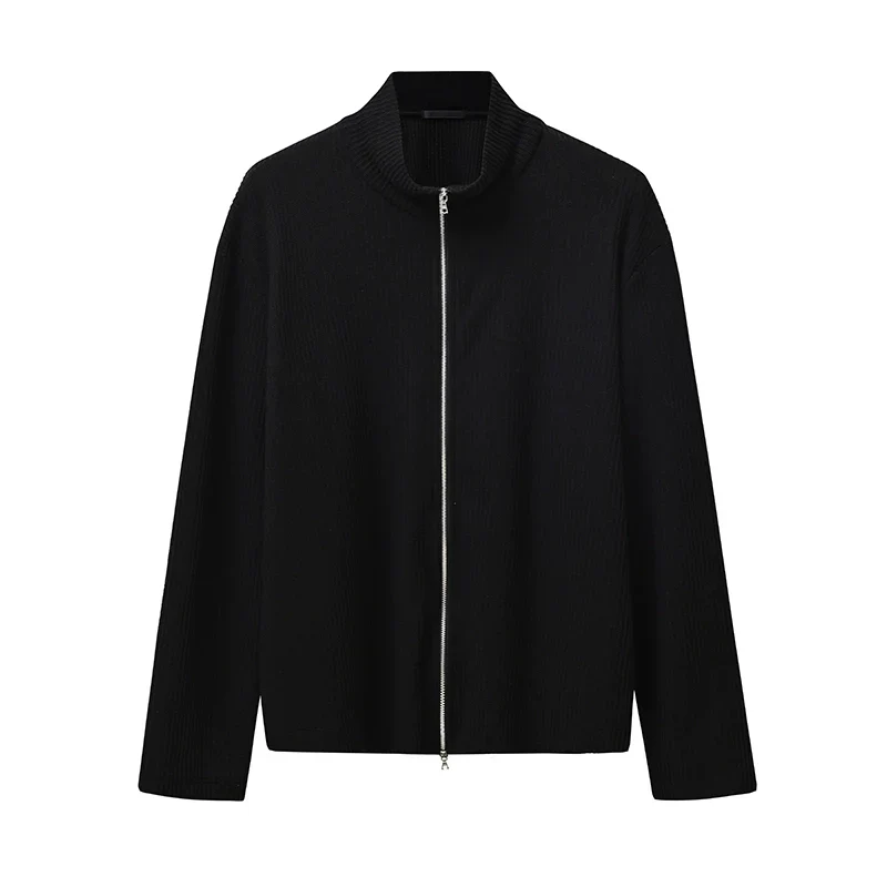 Ribbed Zip-Up Sweater - Image 5
