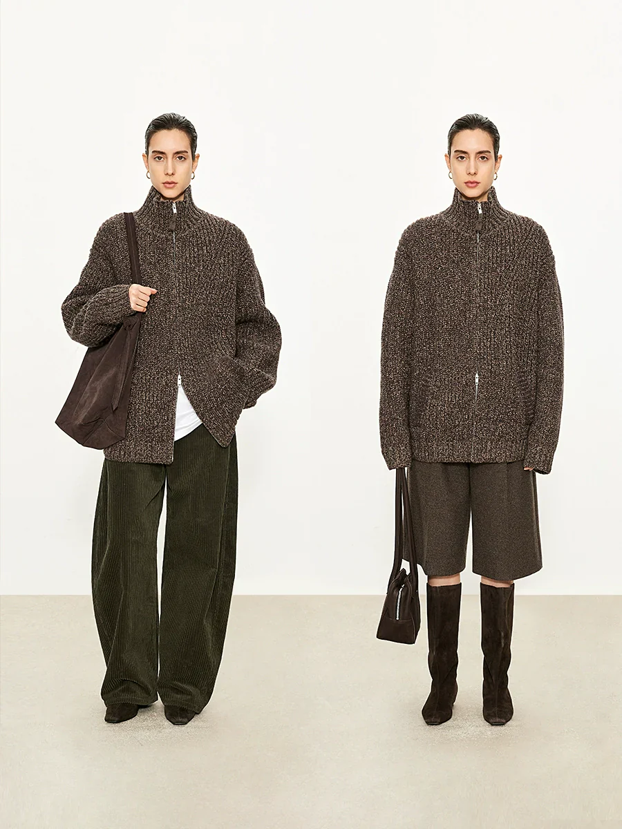 RibbedDouble-ZipCardigan - Image 3