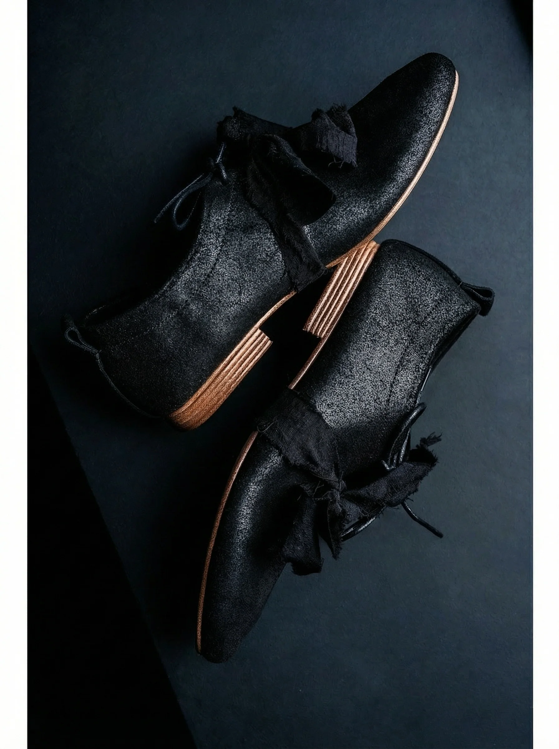 Ribbon-Lace Reverse Suede Oxfords - Image 3