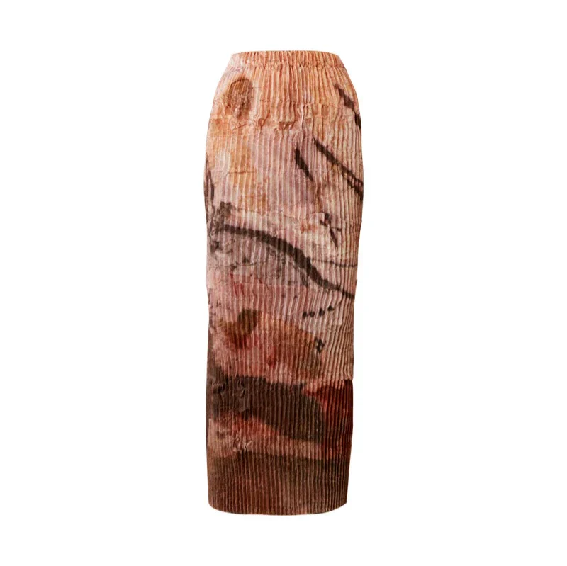 Rimless Pleated Abstract Skirt - Image 5