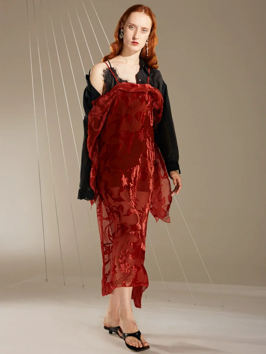 Rimless Romantic Silk Dress