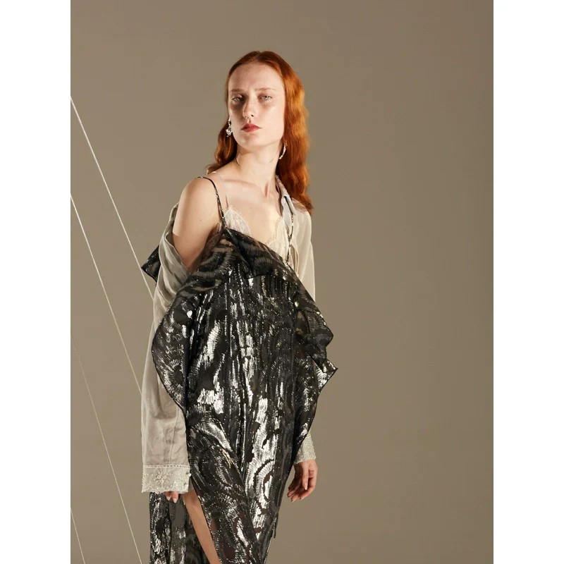 Rimless Romantic Silk Dress - Image 2