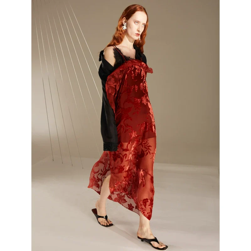 Rimless Romantic Silk Dress - Image 4