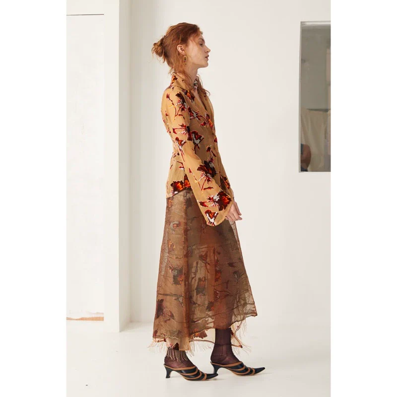 Rimless Sheer Floral Dress - Image 3