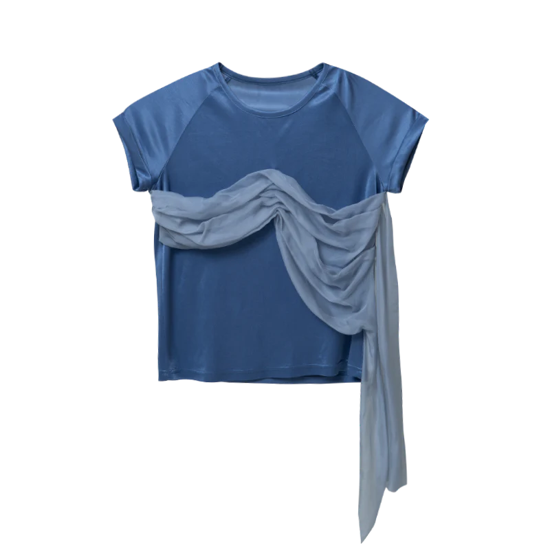 Rimless Silk Drape Top - Image 9