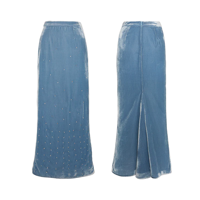 Rimless Velvet Skirt - Image 5