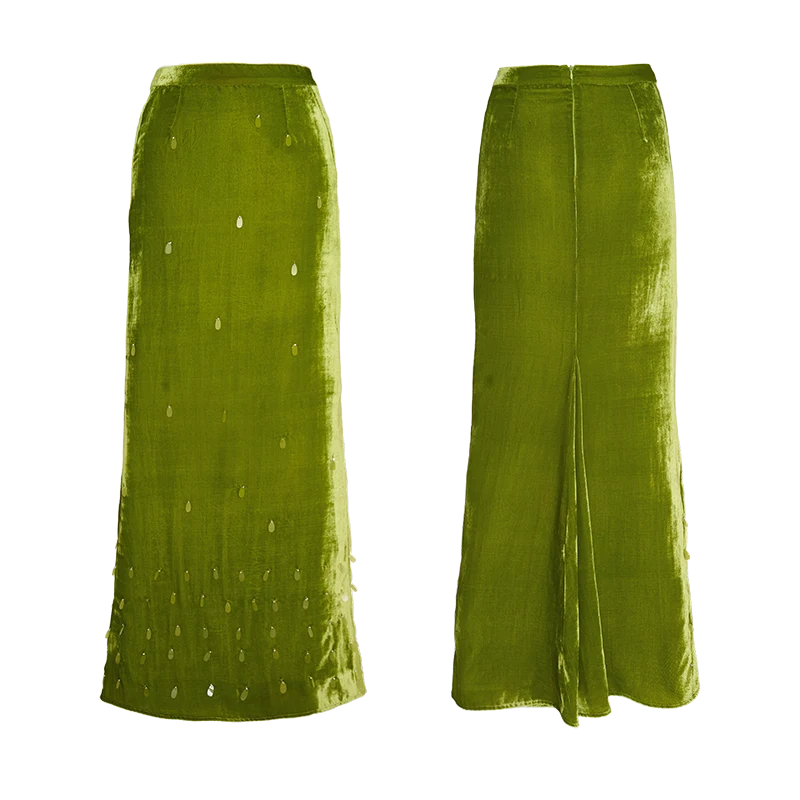 Rimless Velvet Skirt - Image 6