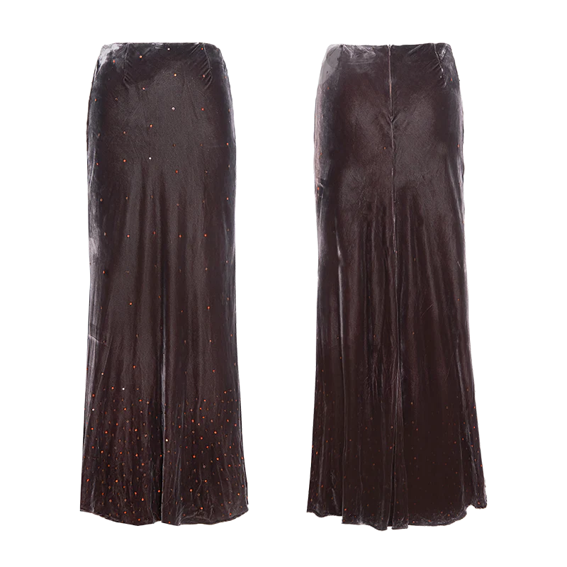Rimless Velvet Skirt - Image 7