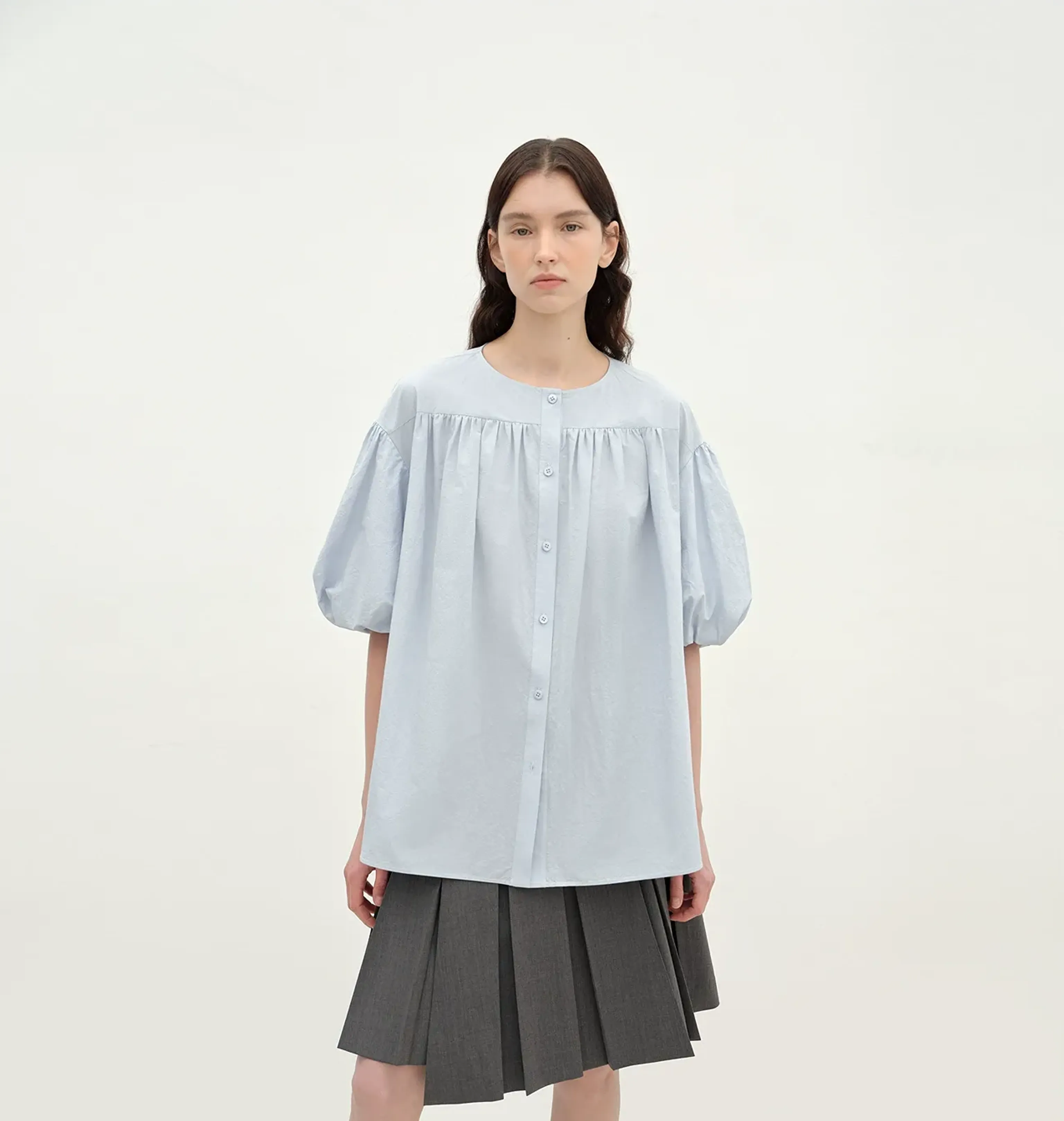 Romantic Cotton Puff Sleeve Blouse - Image 6