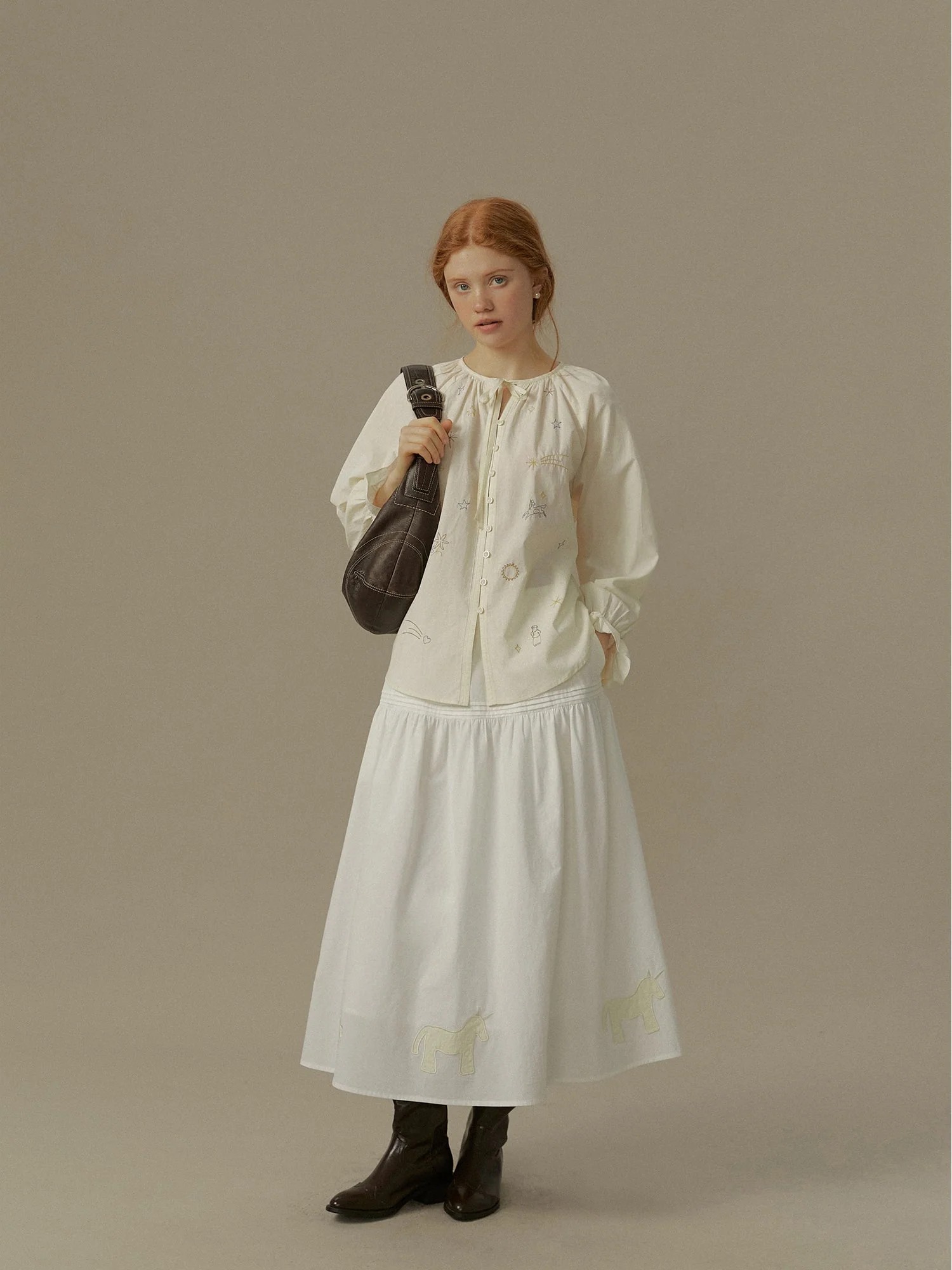 Romantic Starry Embroidered Shirt - Image 2
