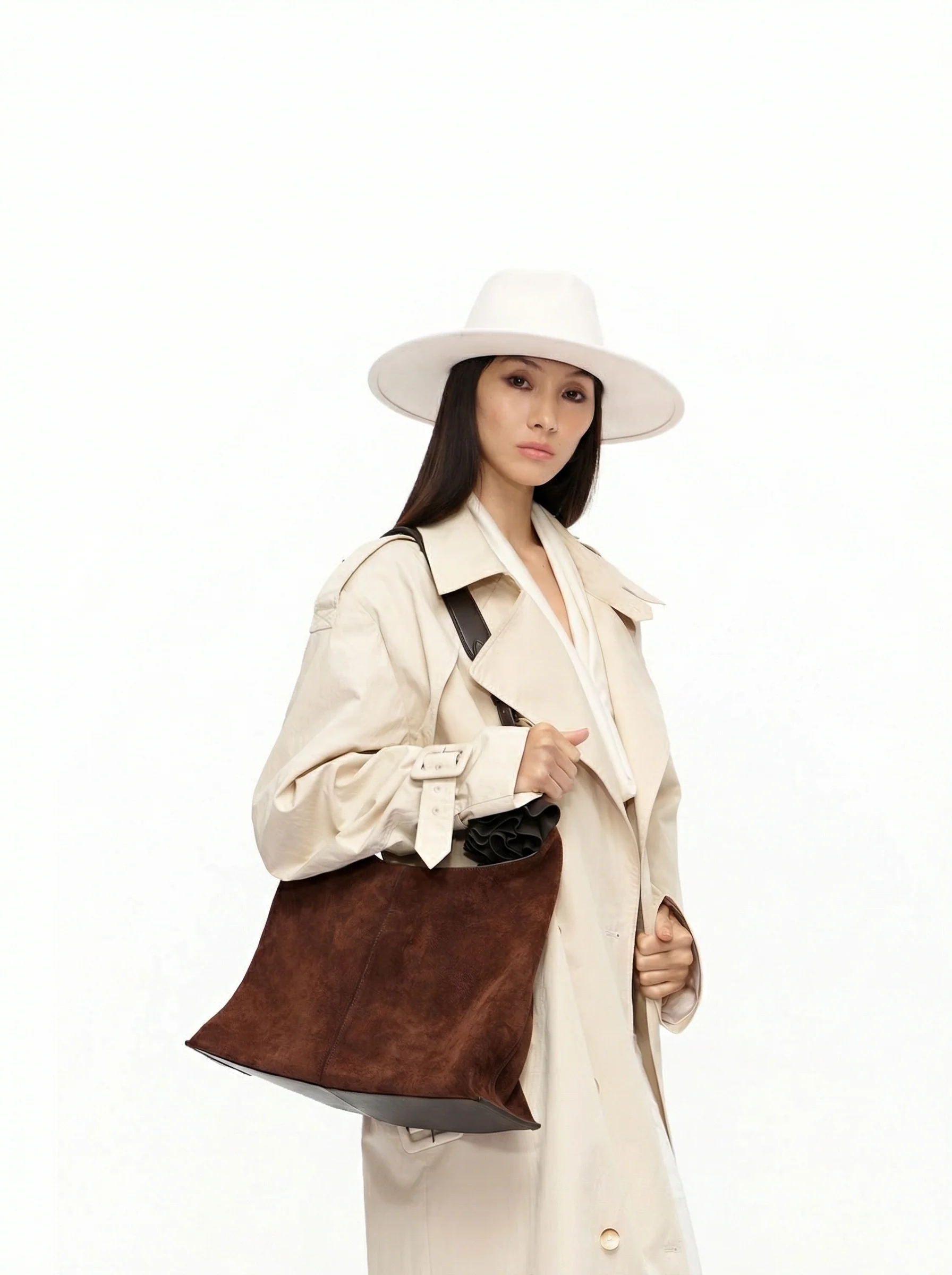 Rose Charm Bucket Bag