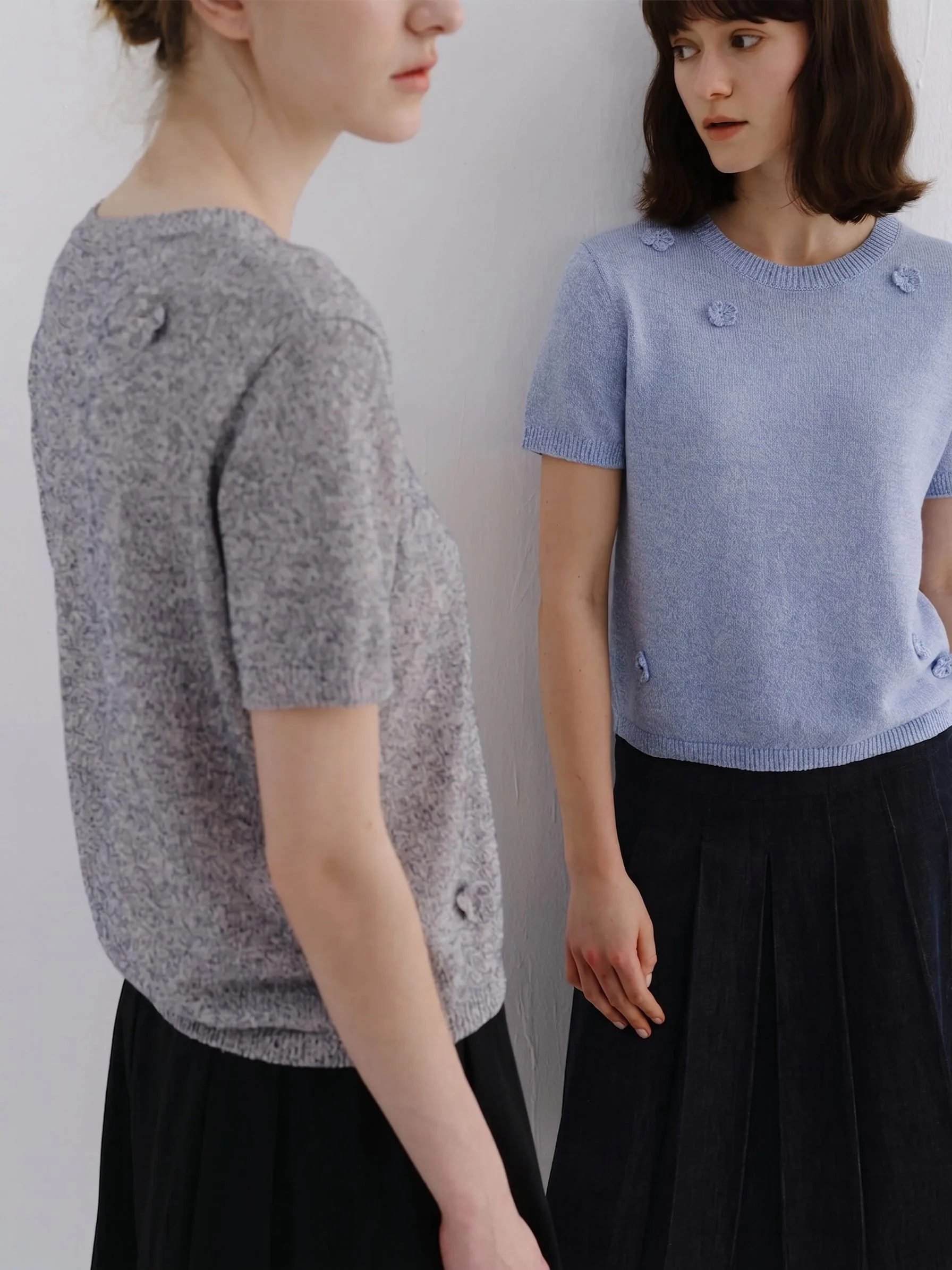 Rosette Knit Tee