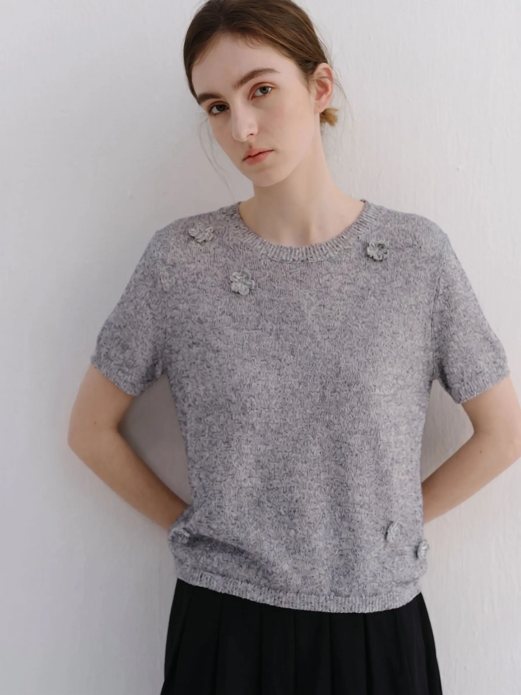 Rosette Knit Tee - Image 2