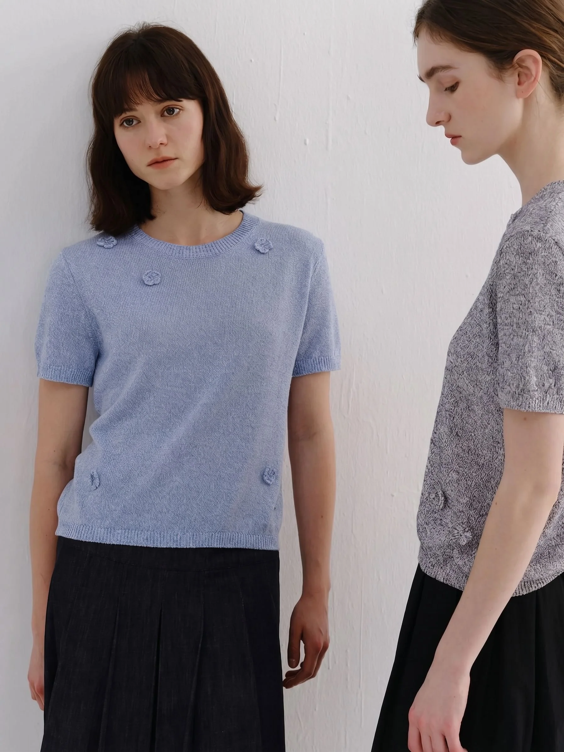 Rosette Knit Tee - Image 4