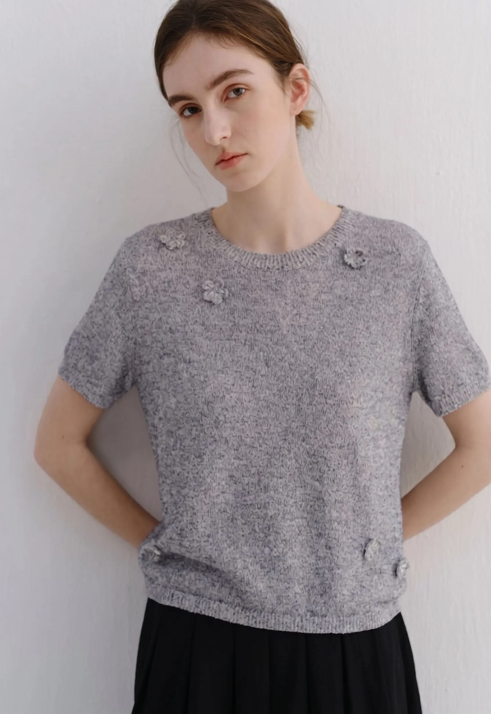 Rosette Knit Tee - Image 6