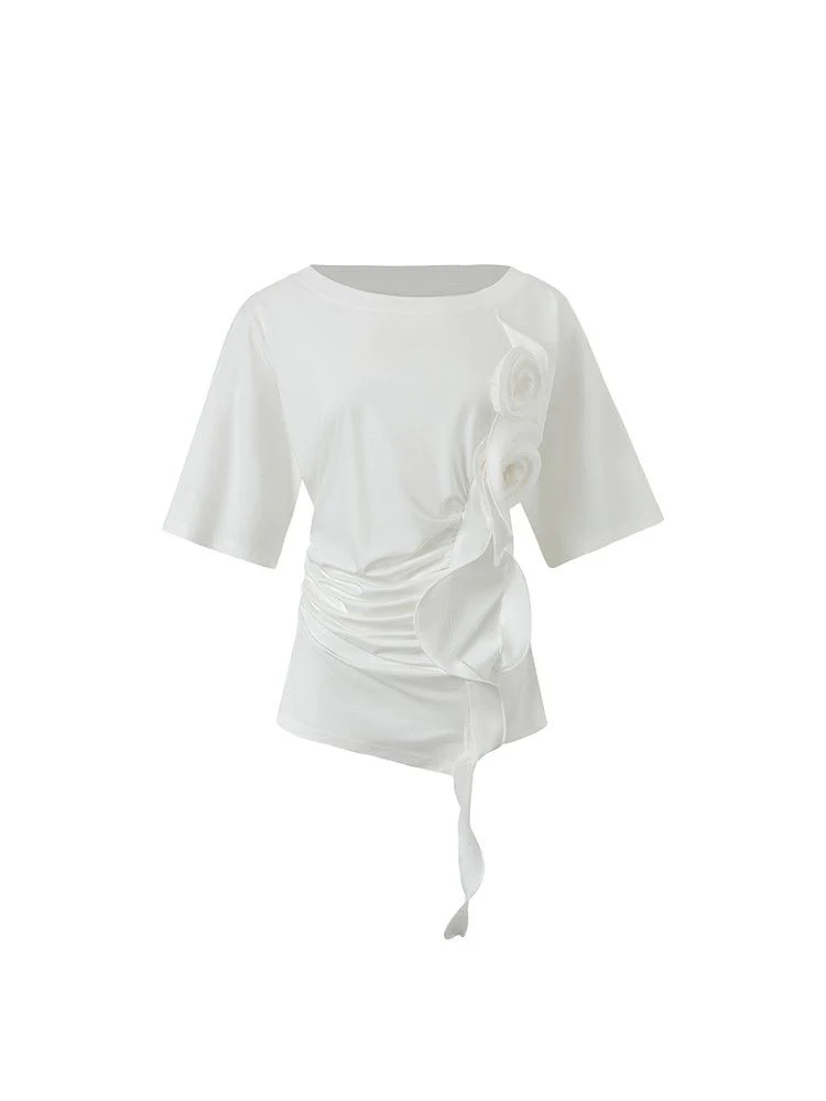 Rosette Ruched Top - Image 2