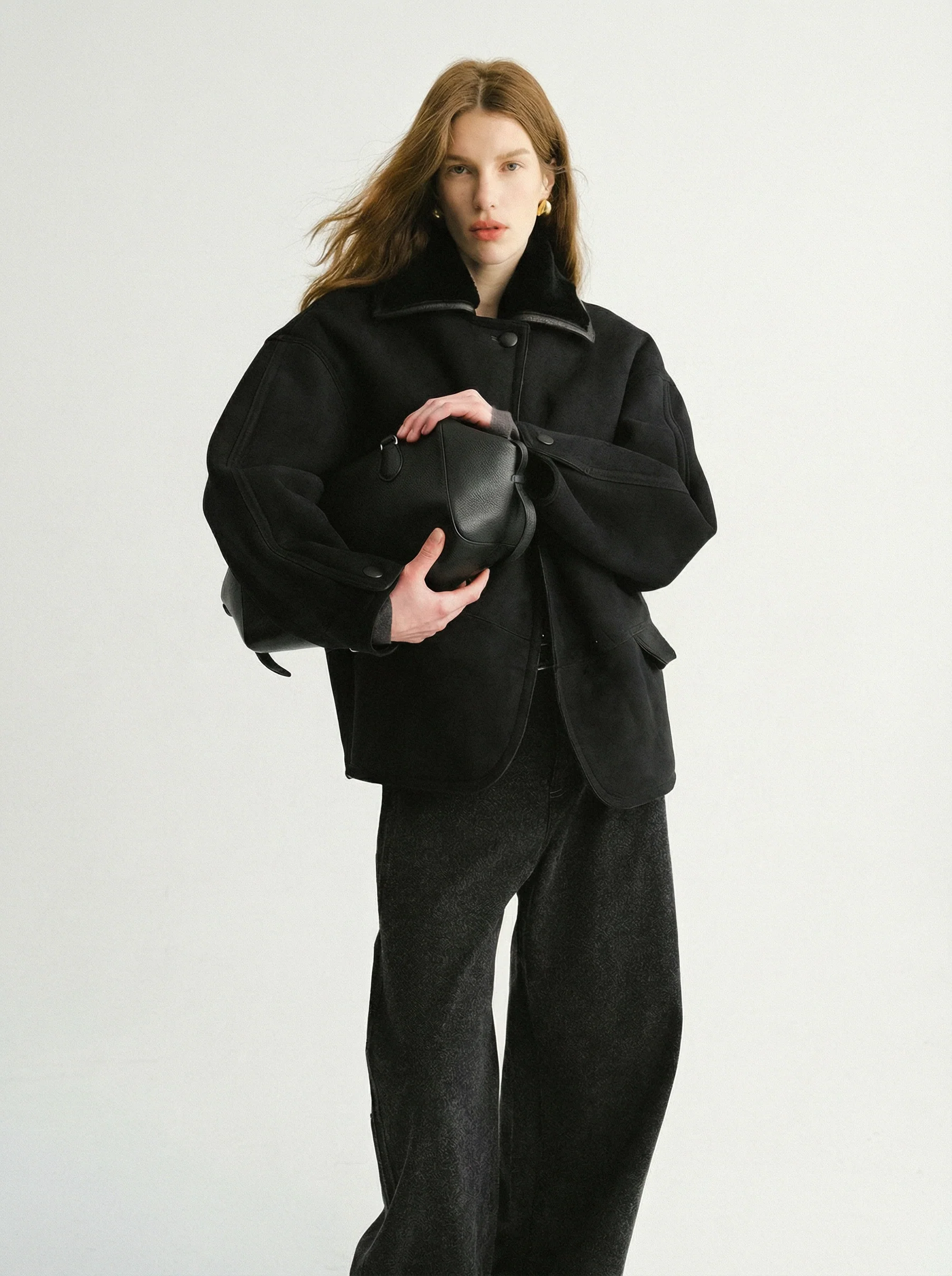 Rounded Merino Shearling Jacket - Image 5