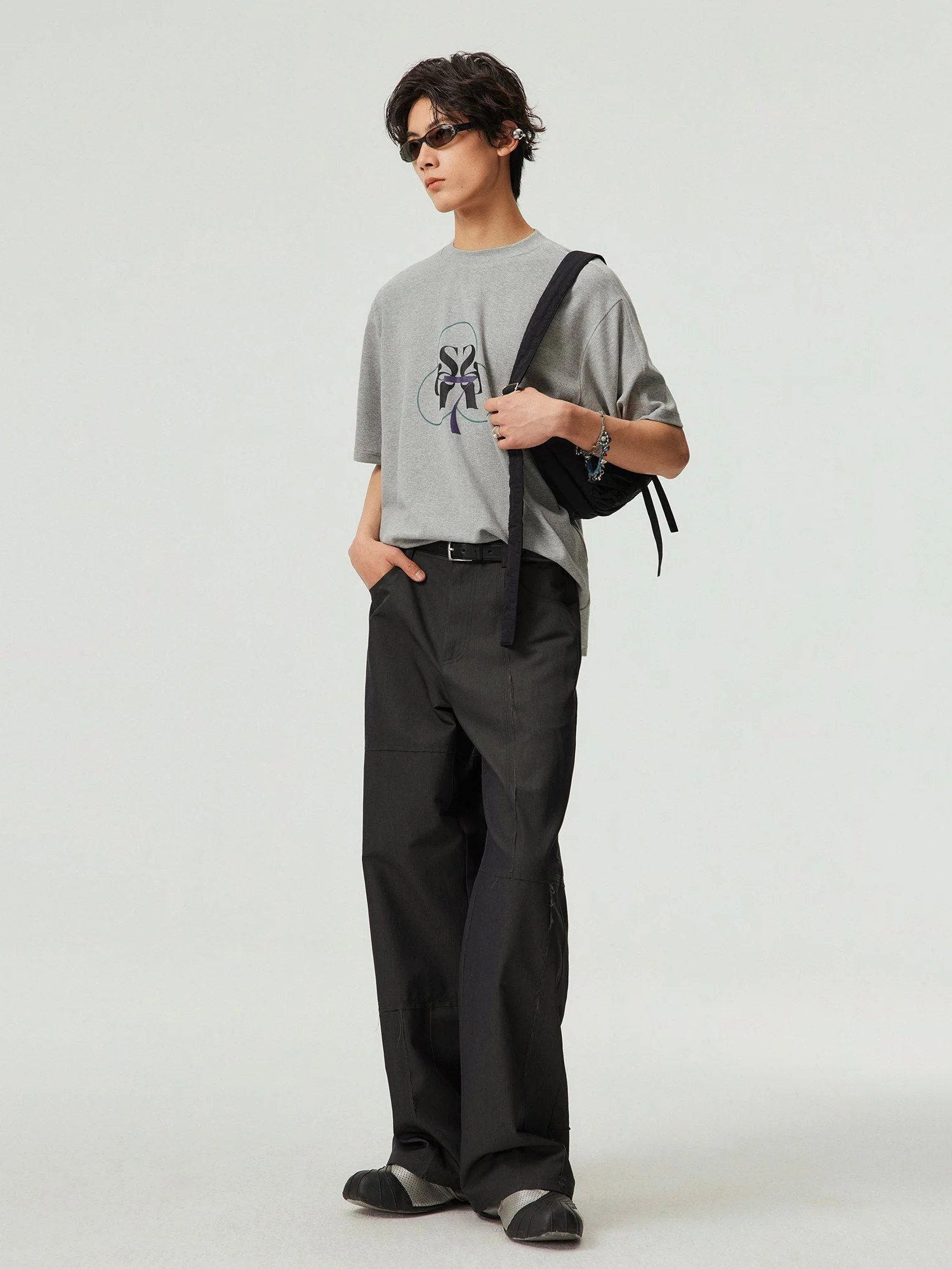 Ruched Crescent Bag - Image 4