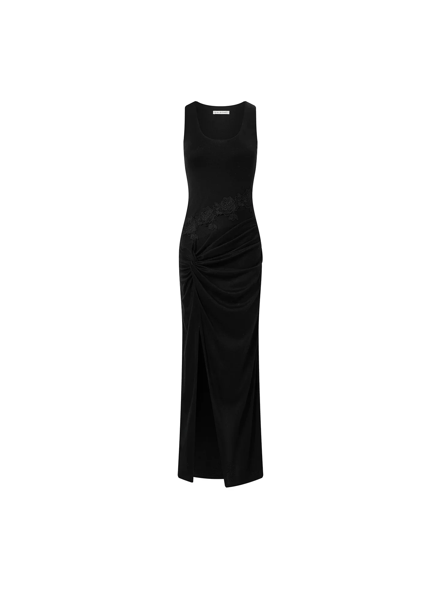 Ruched Lace Maxi Dress - Image 5