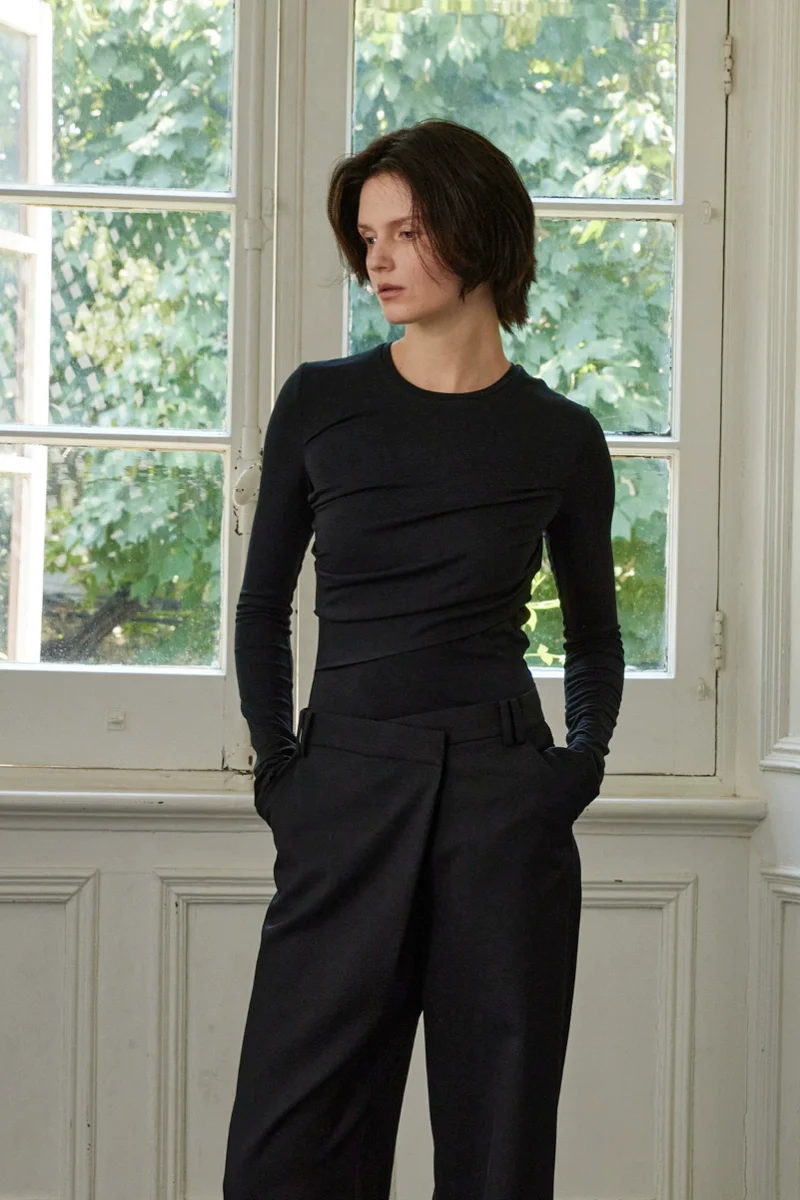 Ruched Long-Sleeve Thermal Top - Image 6