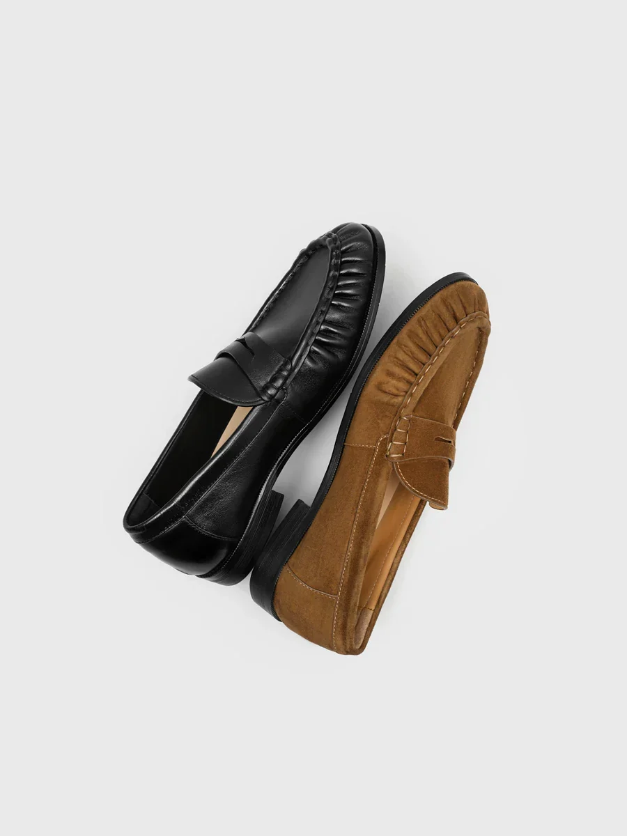Ruched Penny Loafers - Image 2