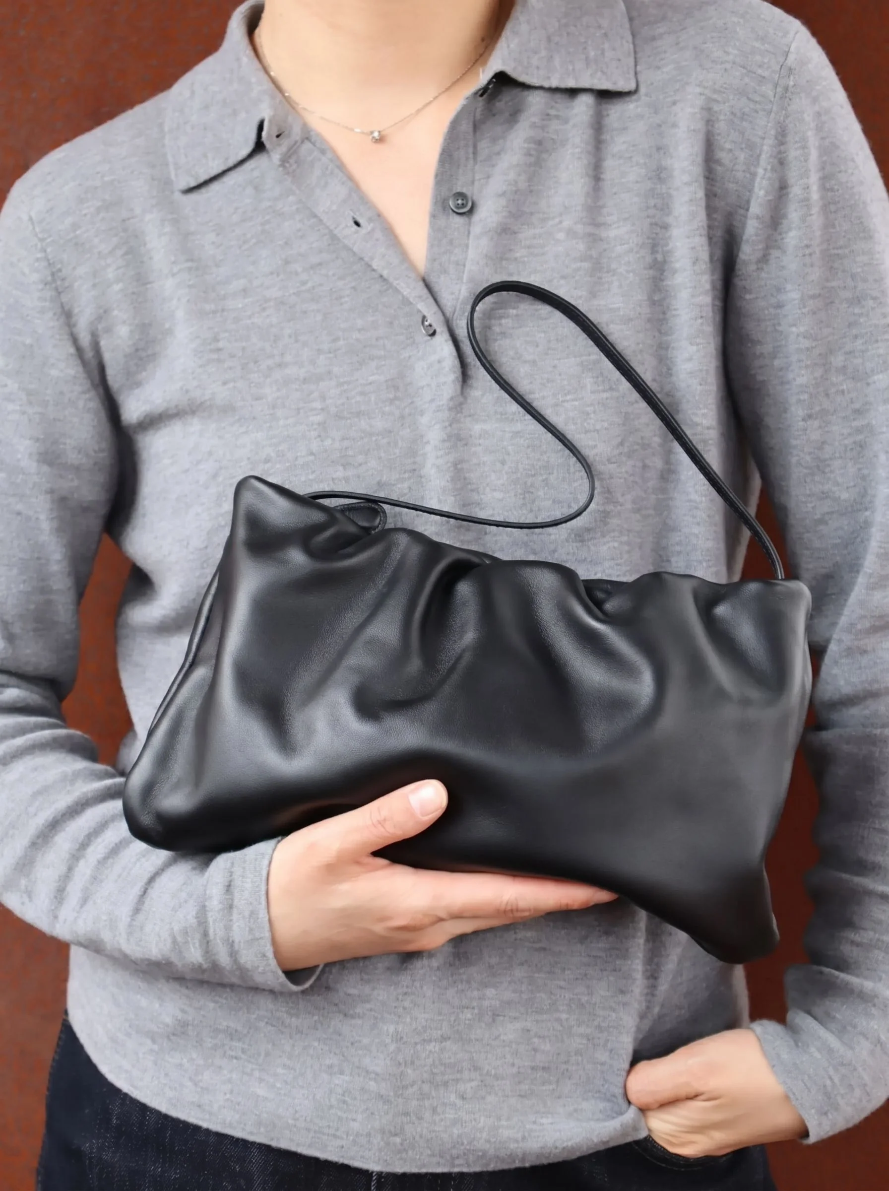 Ruched Shoulder Bag - Image 3