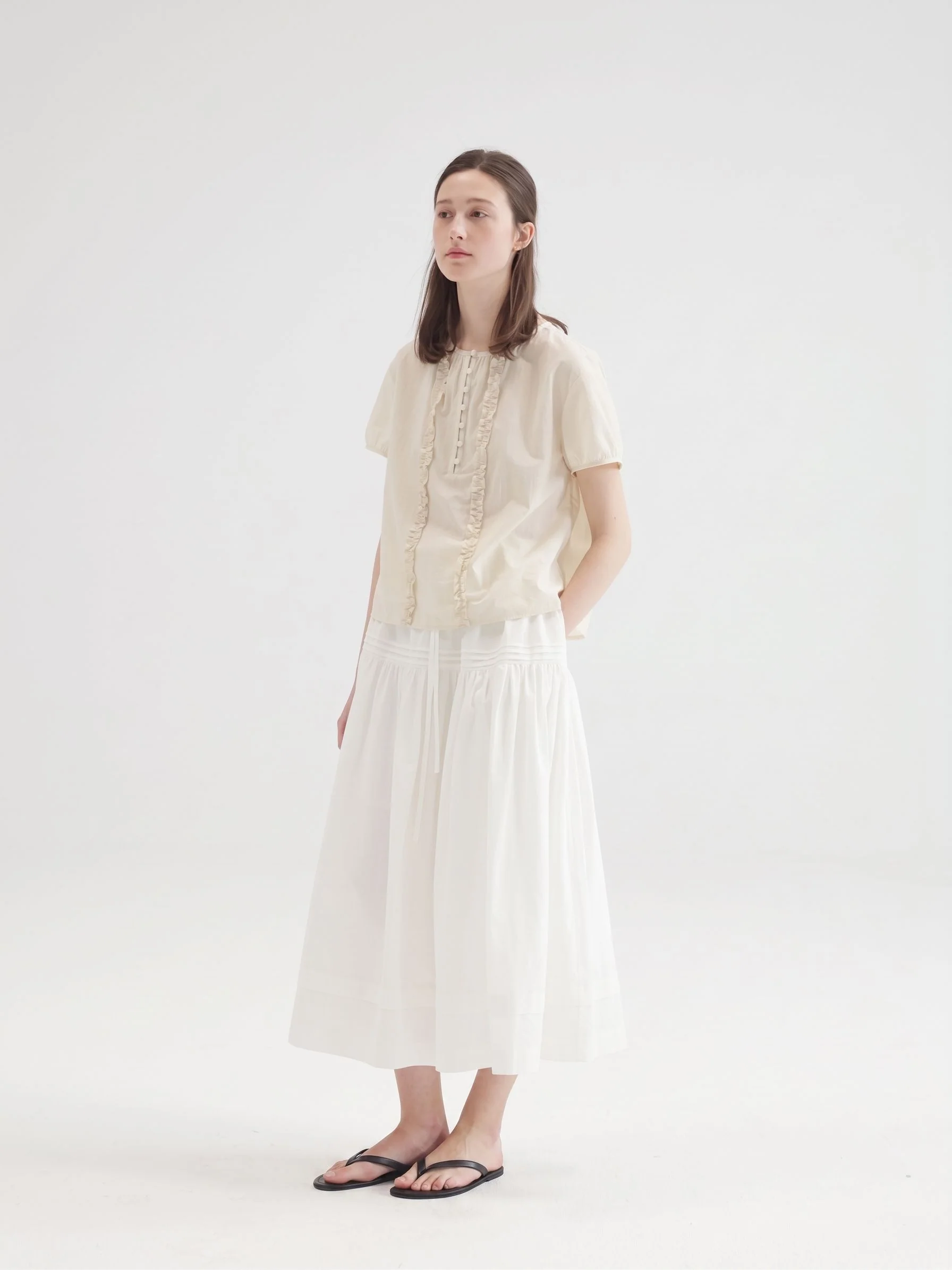 Ruffle Bib Blouse - Image 5