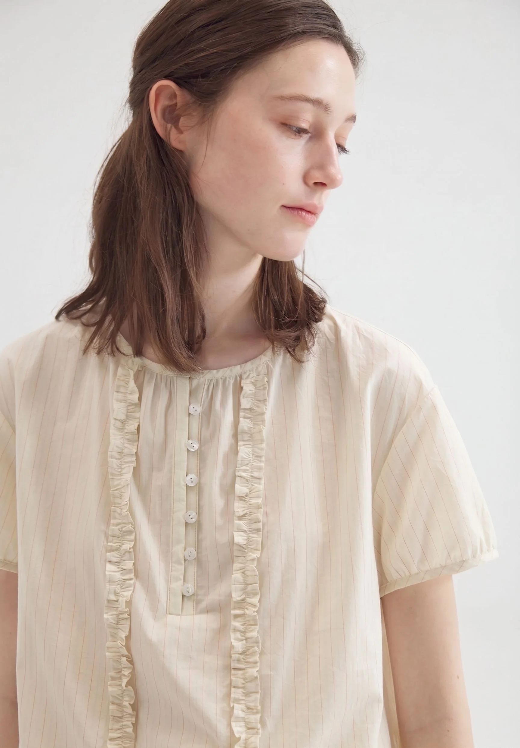 Ruffle Bib Blouse - Image 6