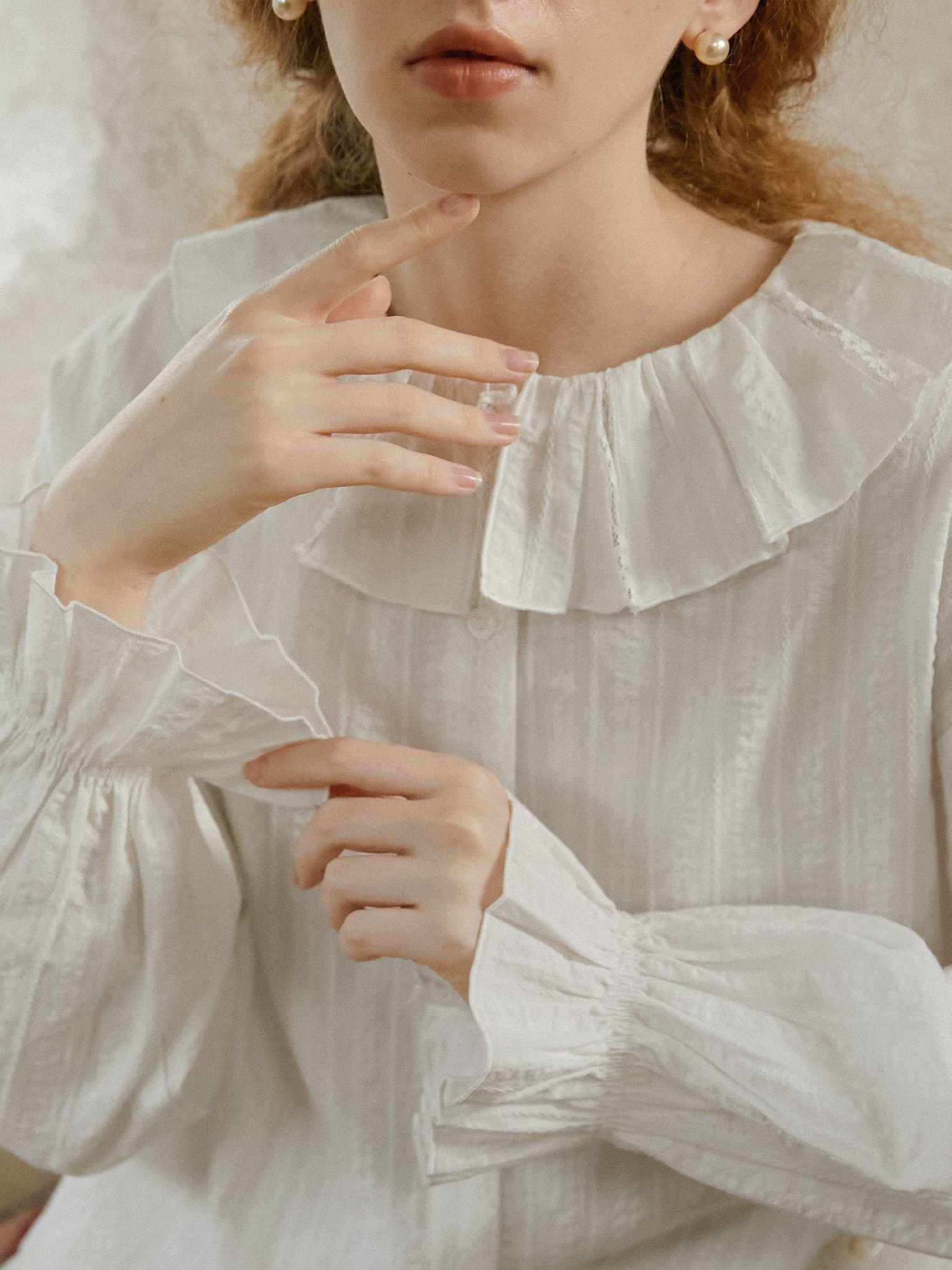 Ruffle Collar Blouse - Image 2