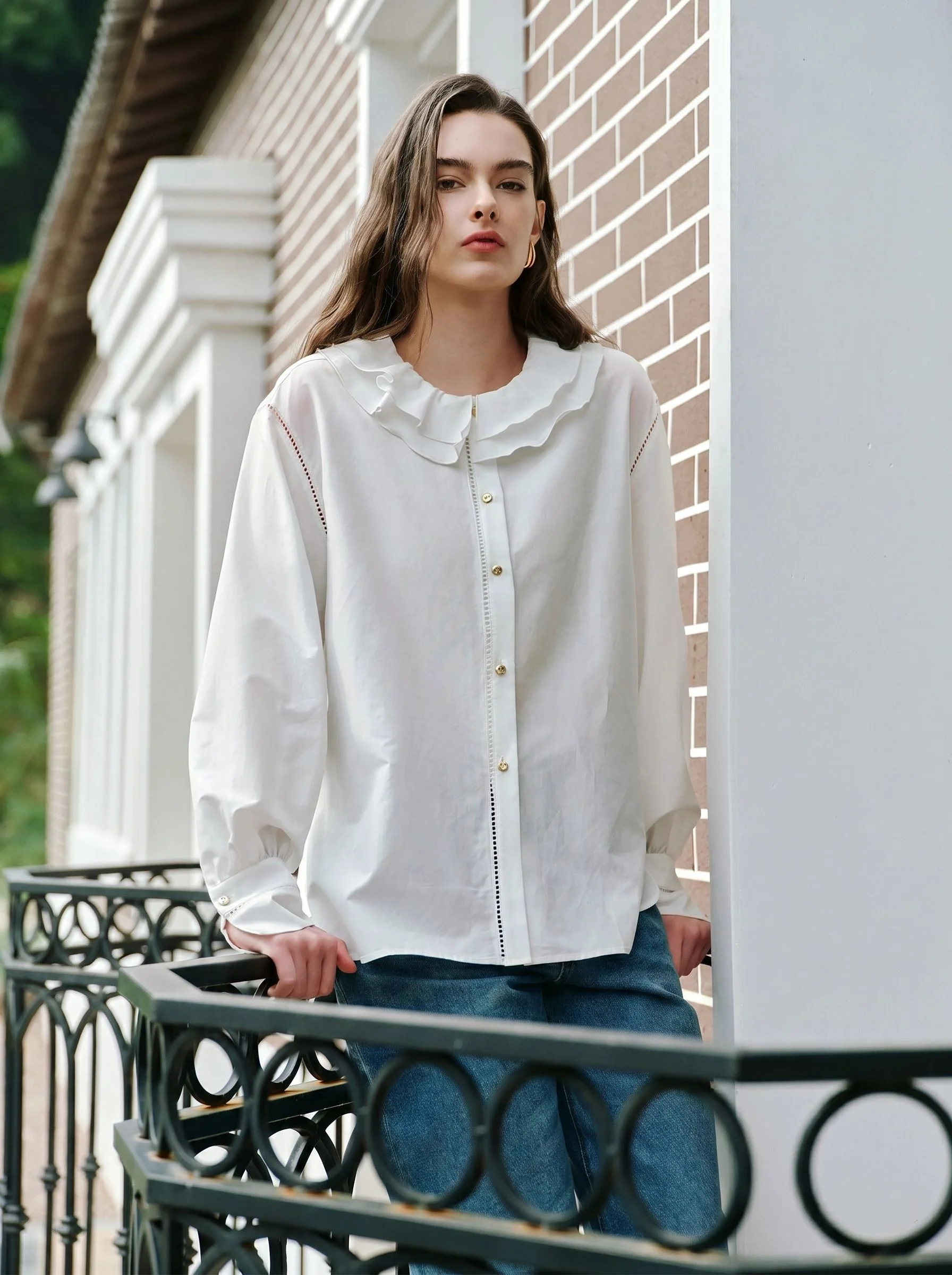 Ruffle Collar Blouse - Image 3