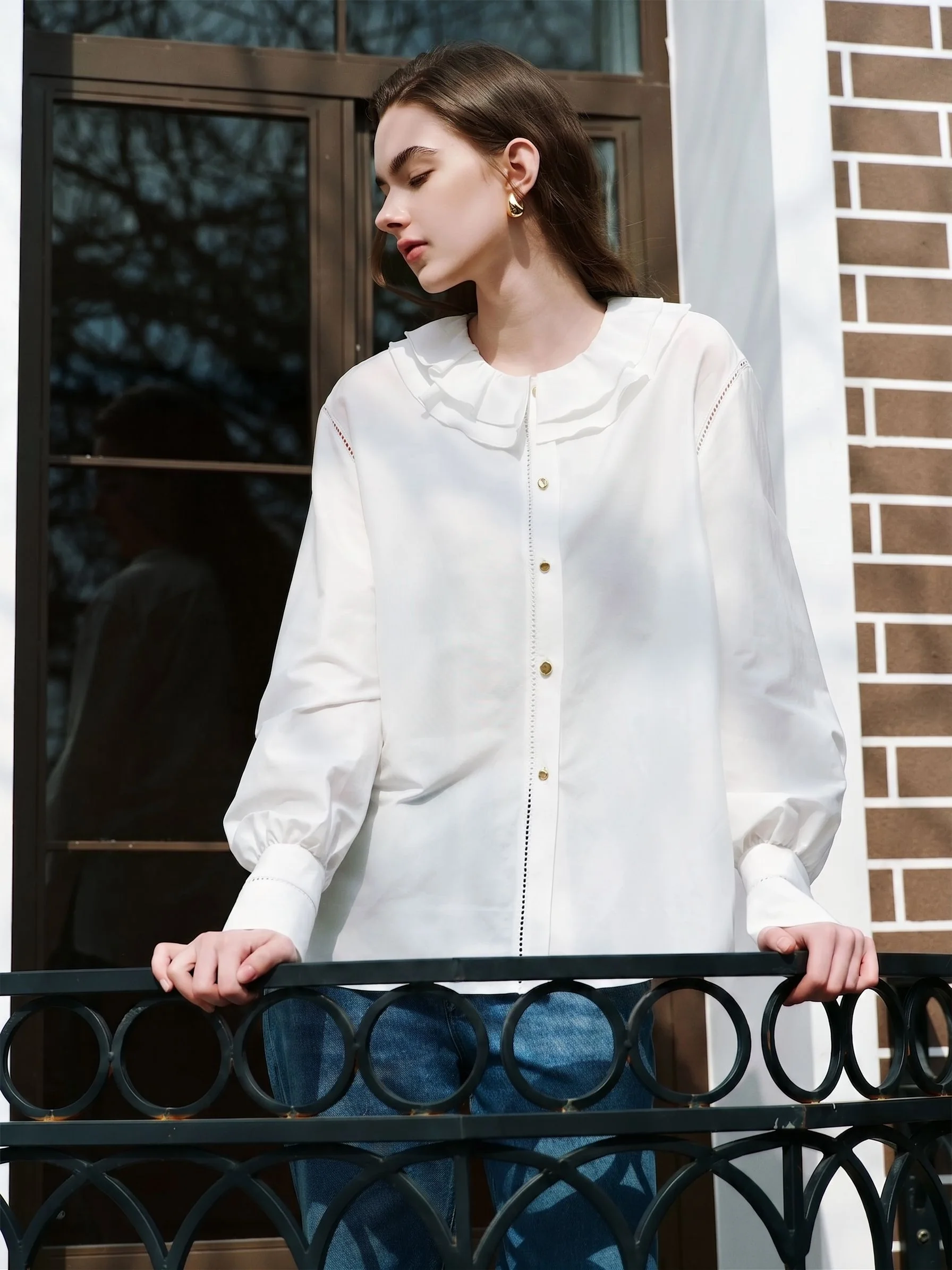 Ruffle Collar Blouse - Image 4
