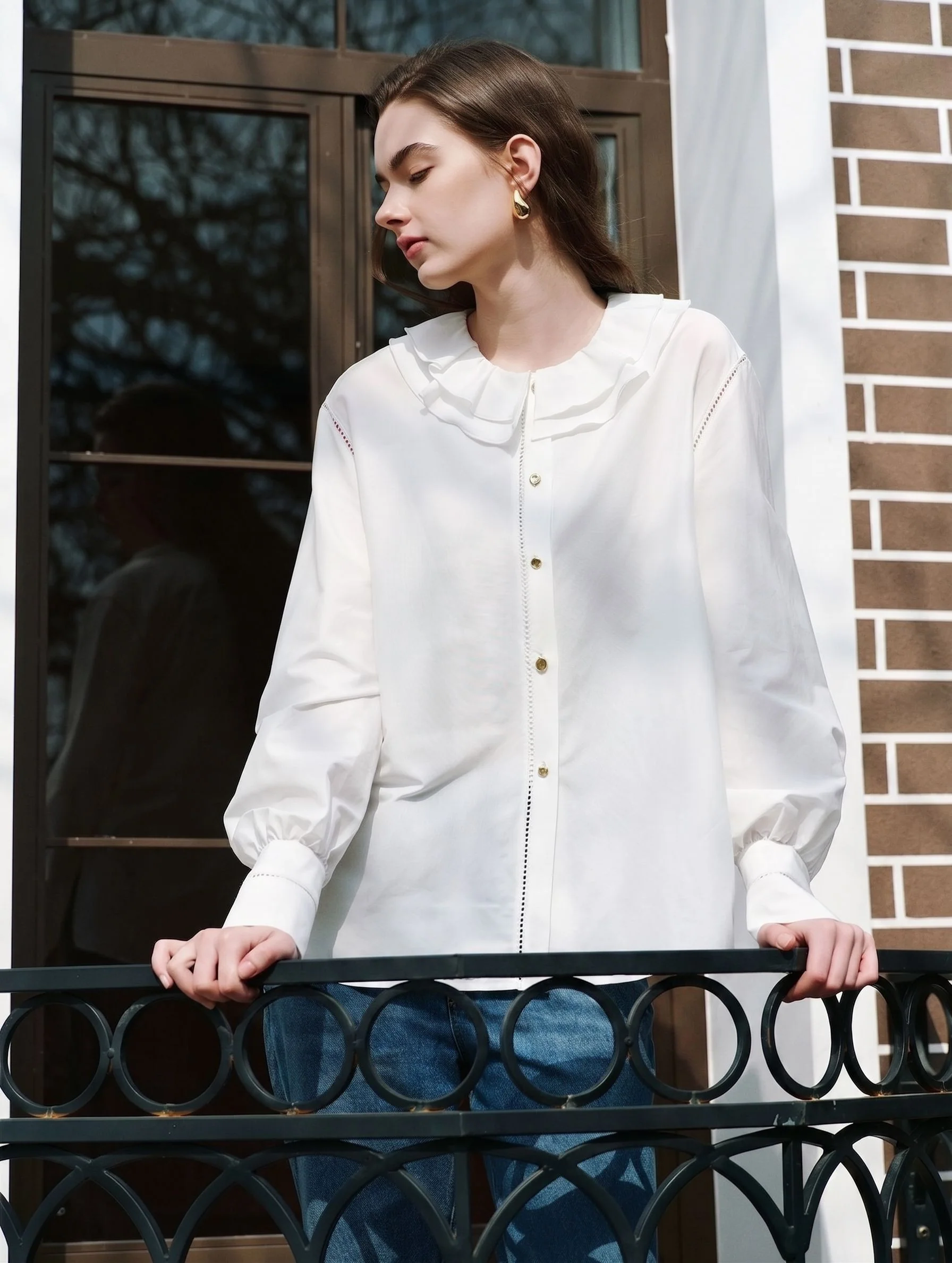 Ruffle Collar Blouse - Image 6