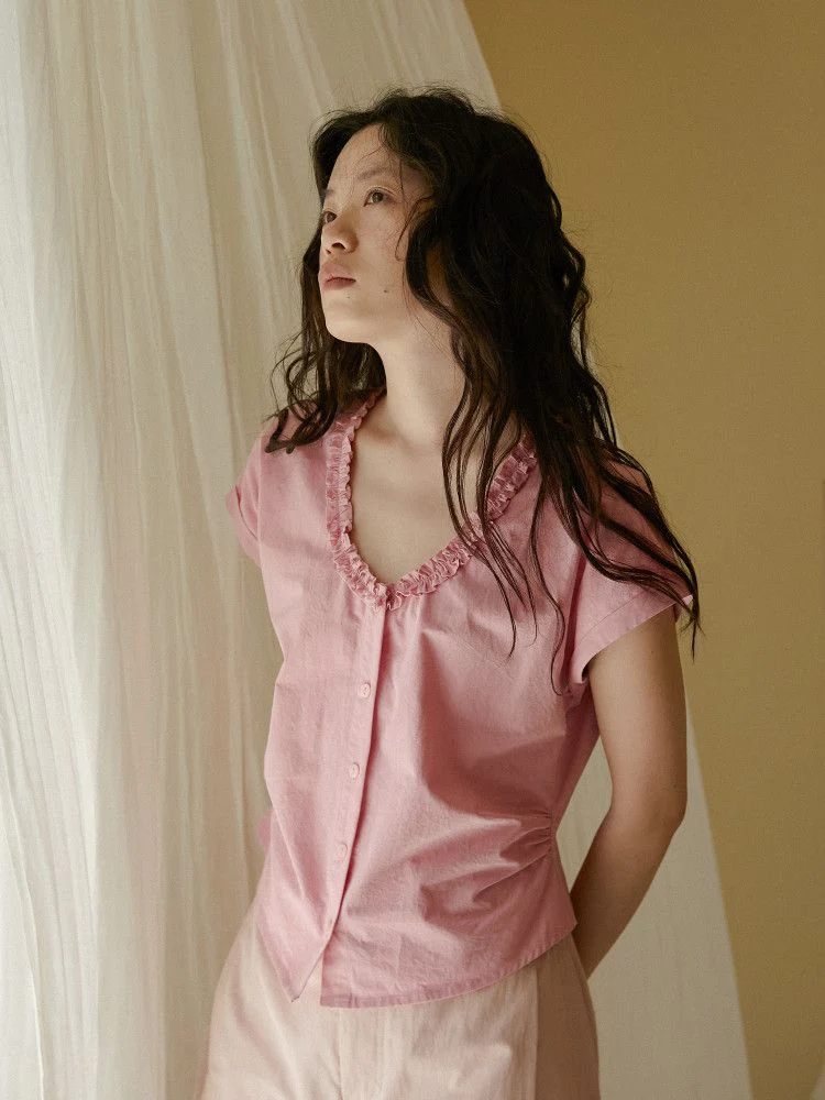 Ruffle Neck Blouse - Image 2
