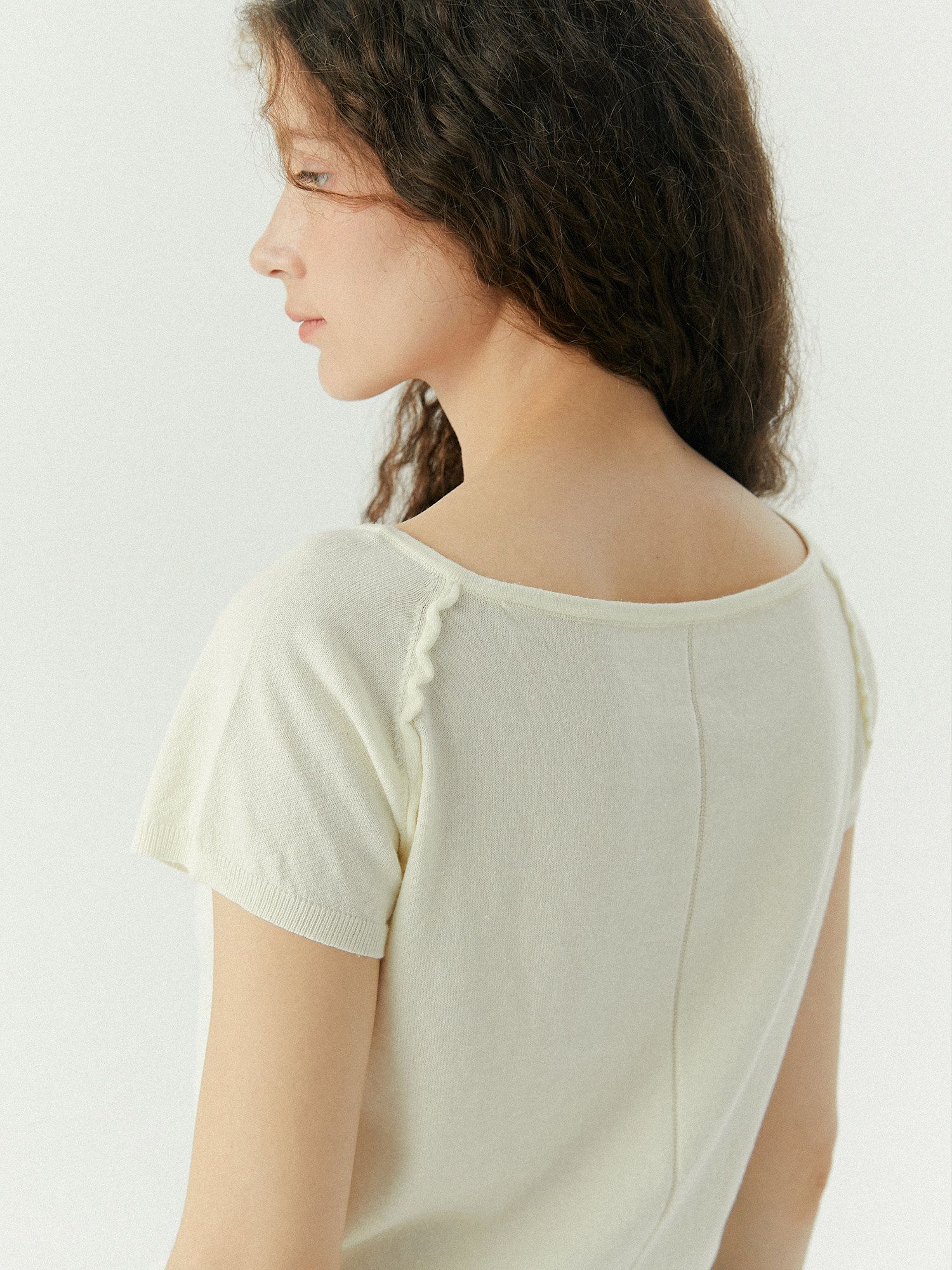 Ruffle Seam Cardigan - Image 3
