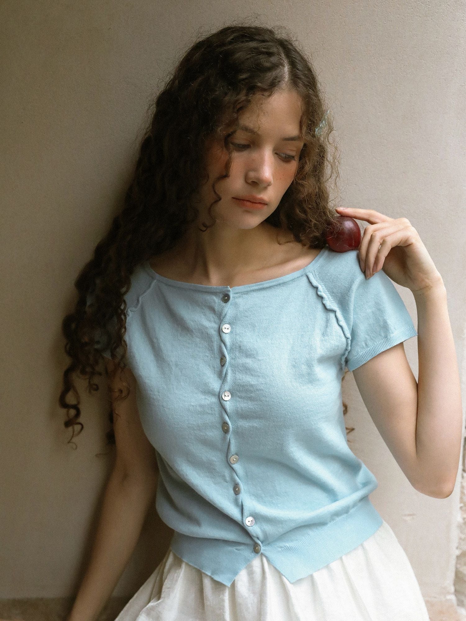 Ruffle Seam Cardigan - Image 4