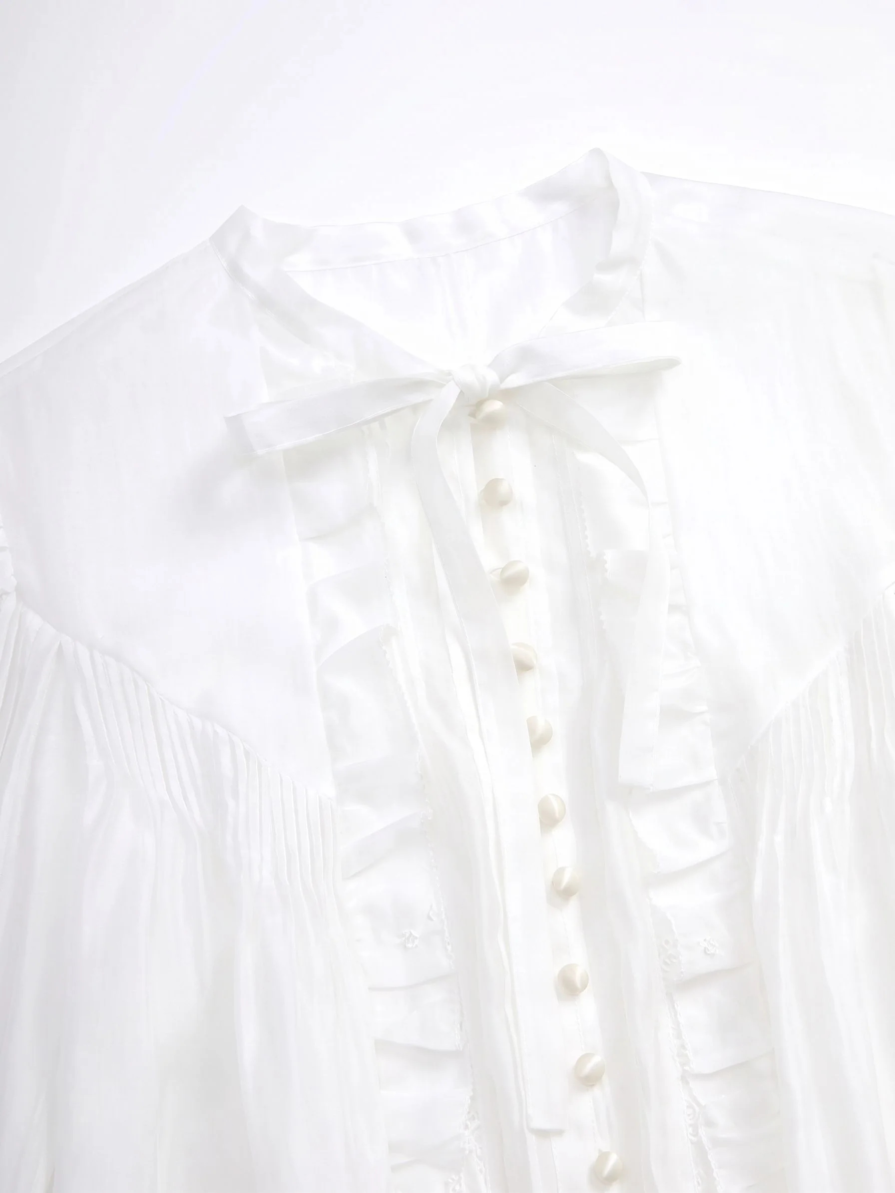 Ruffle Tie Blouse