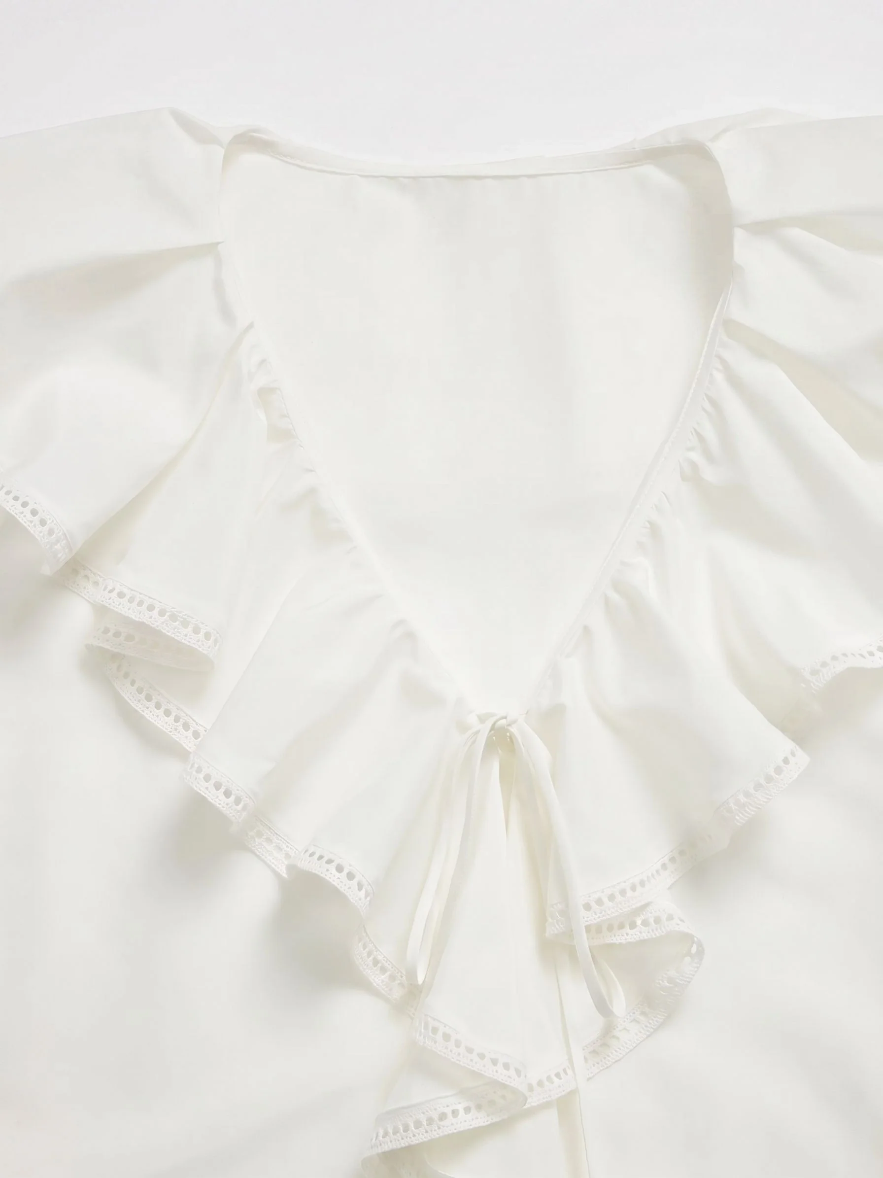 Ruffle V-Neck Blouse