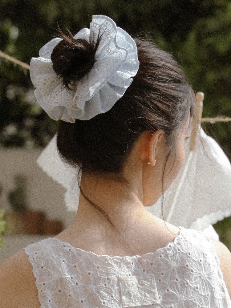Ruffled Hair Scrunchie