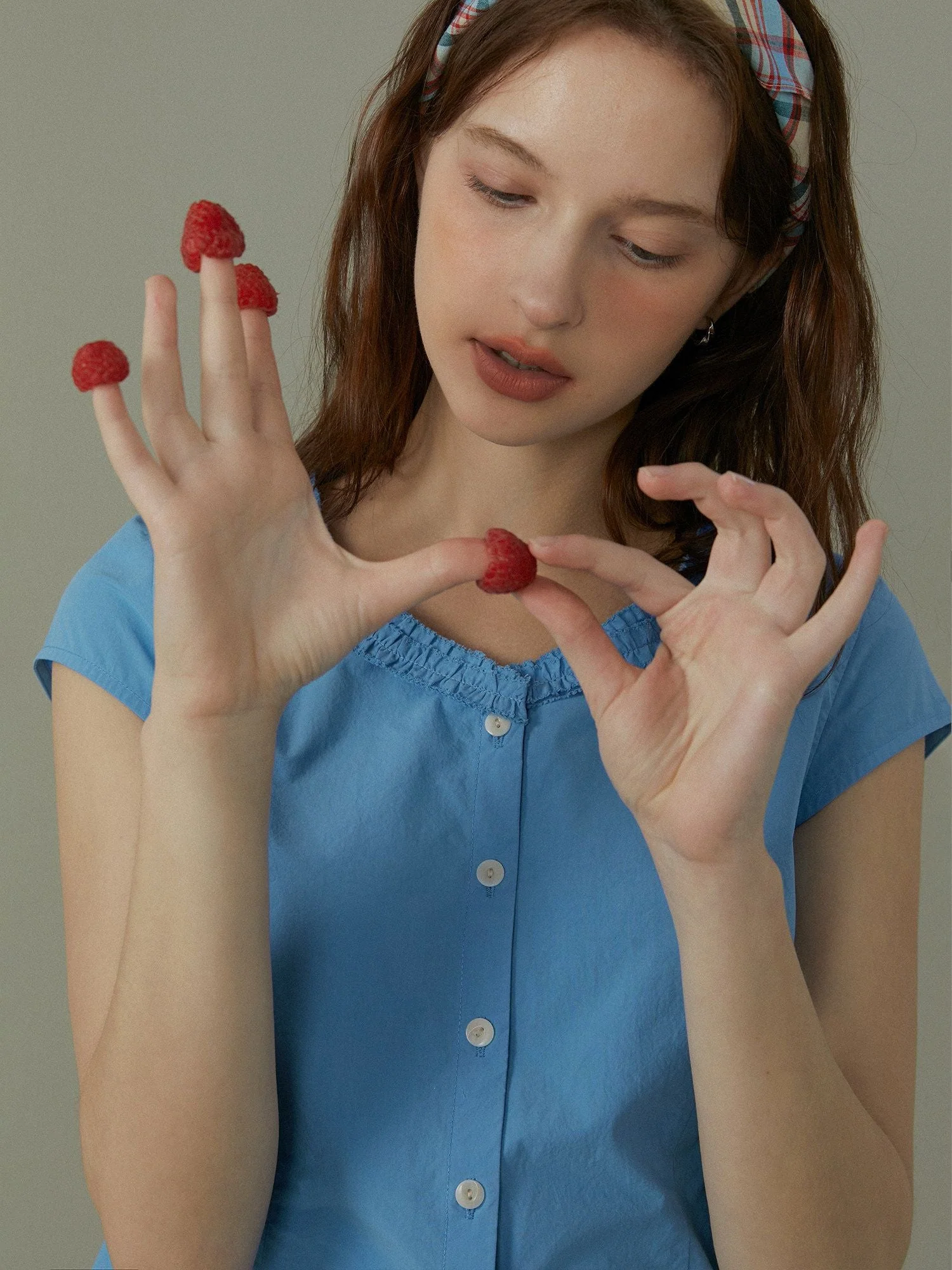 Ruffled Neck Blouse - Image 2