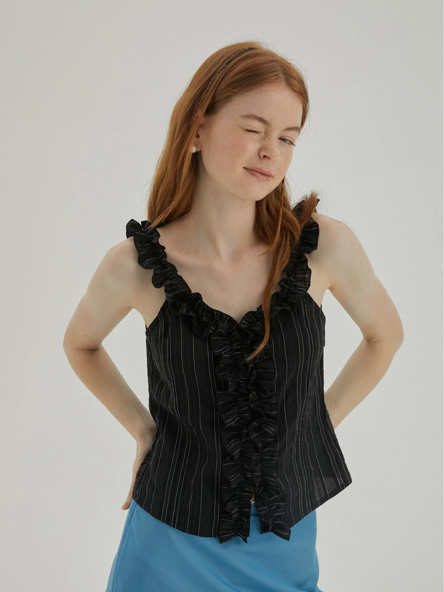 Ruffled Stripe Top - Image 3