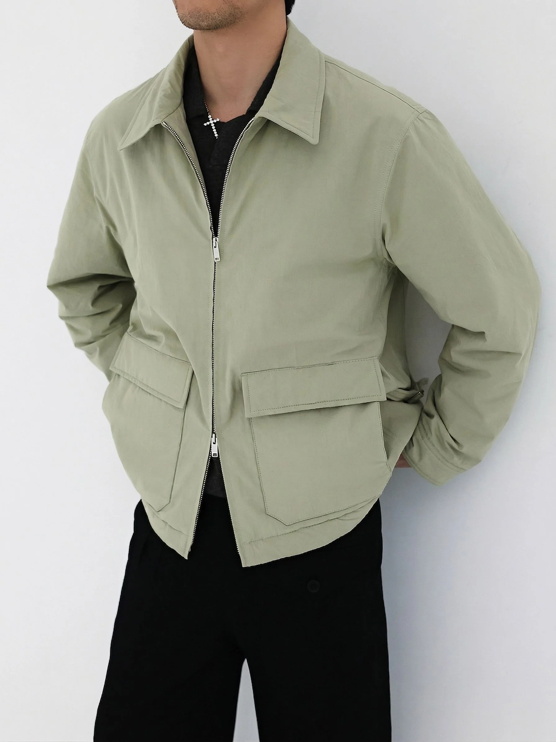 Sage Zip Utility Jacket - Image 3
