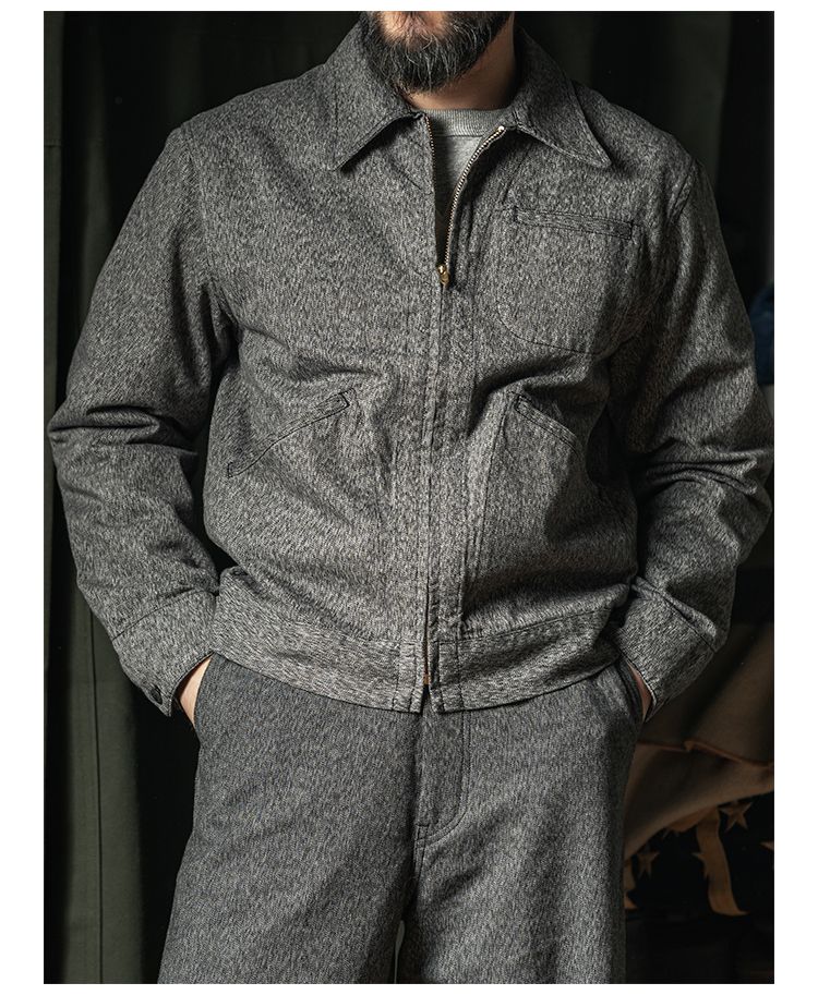 Salt-and-Pepper Cossack Jacket - Image 5