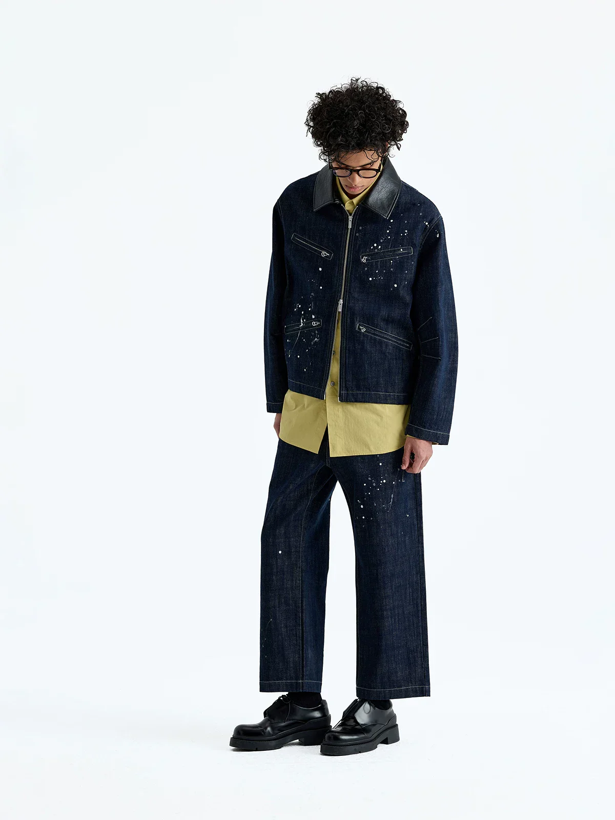 Salt-Washed Cotton-Nylon Button-Down Shirt - Image 3