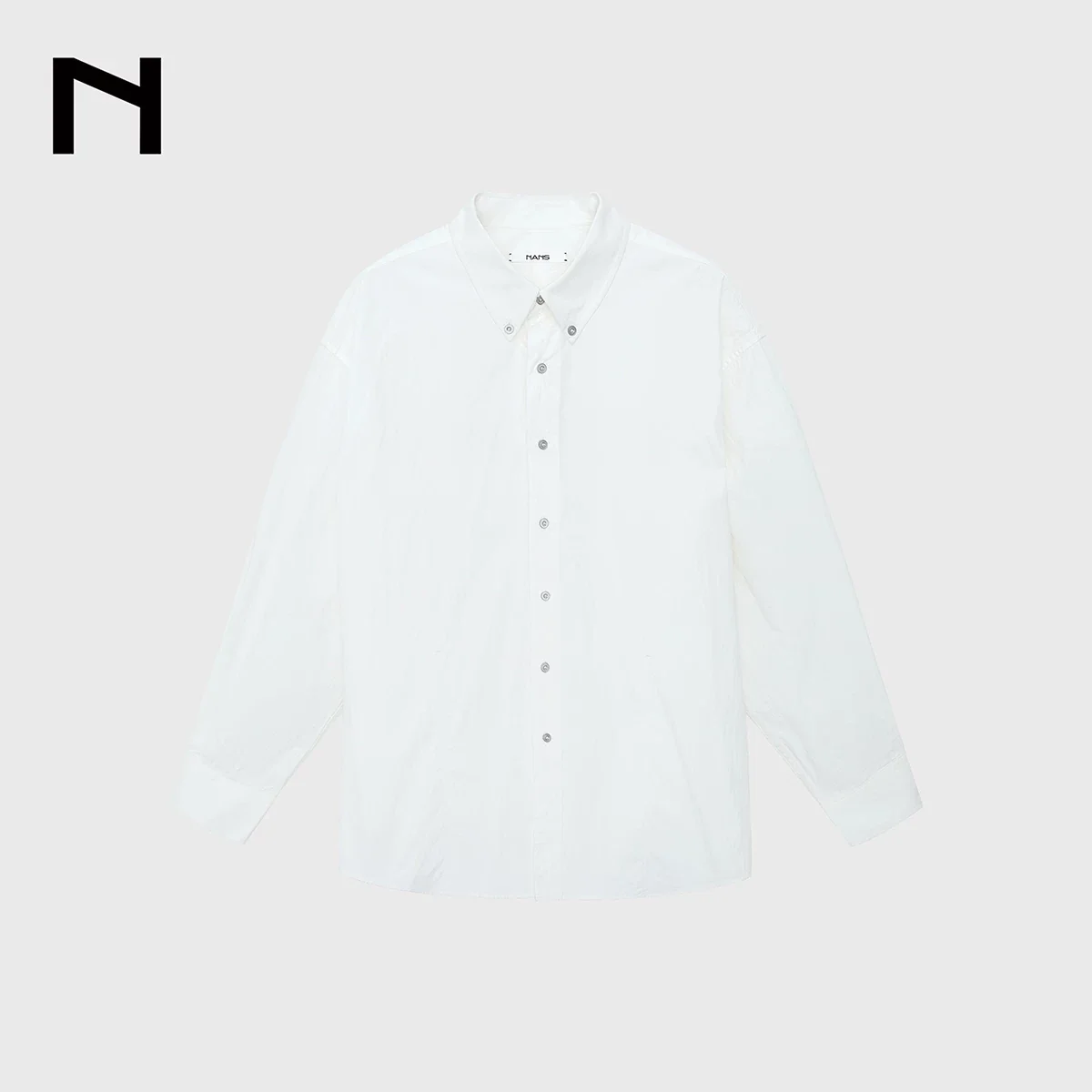 Salt-Washed Cotton-Nylon Button-Down Shirt - Image 6