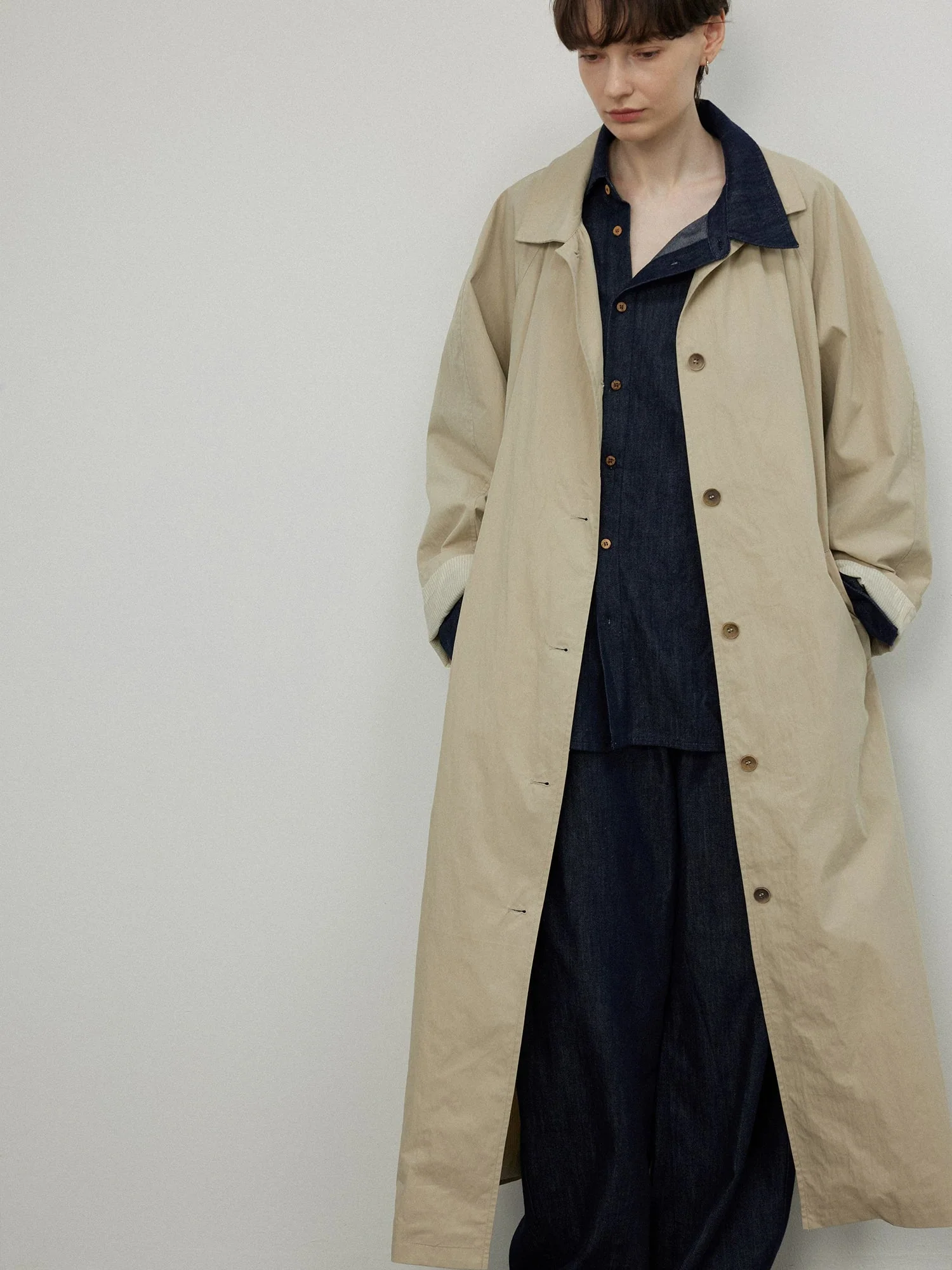Sandwashed Belted Trench - Image 2