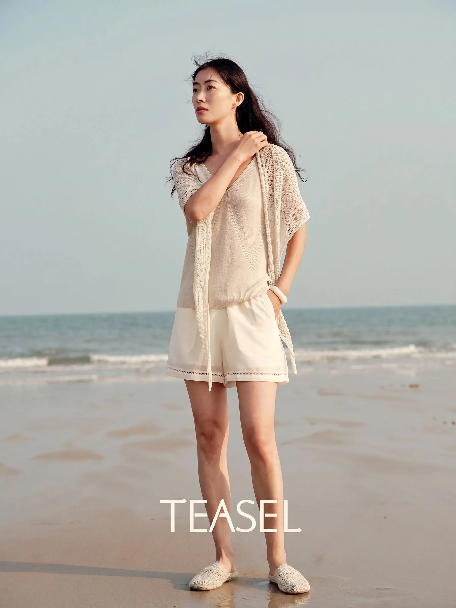 Scallop Hem Shorts
