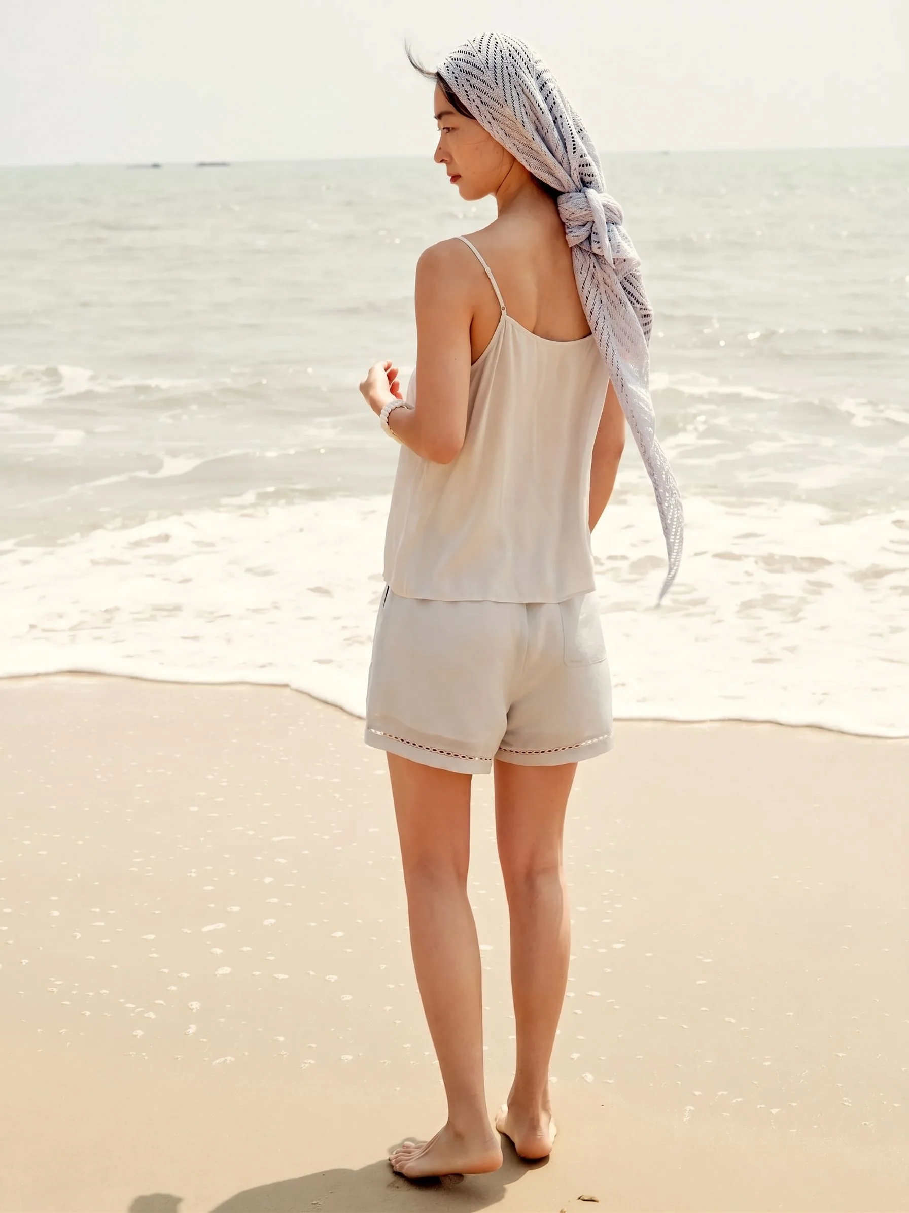 Scallop Hem Shorts - Image 4